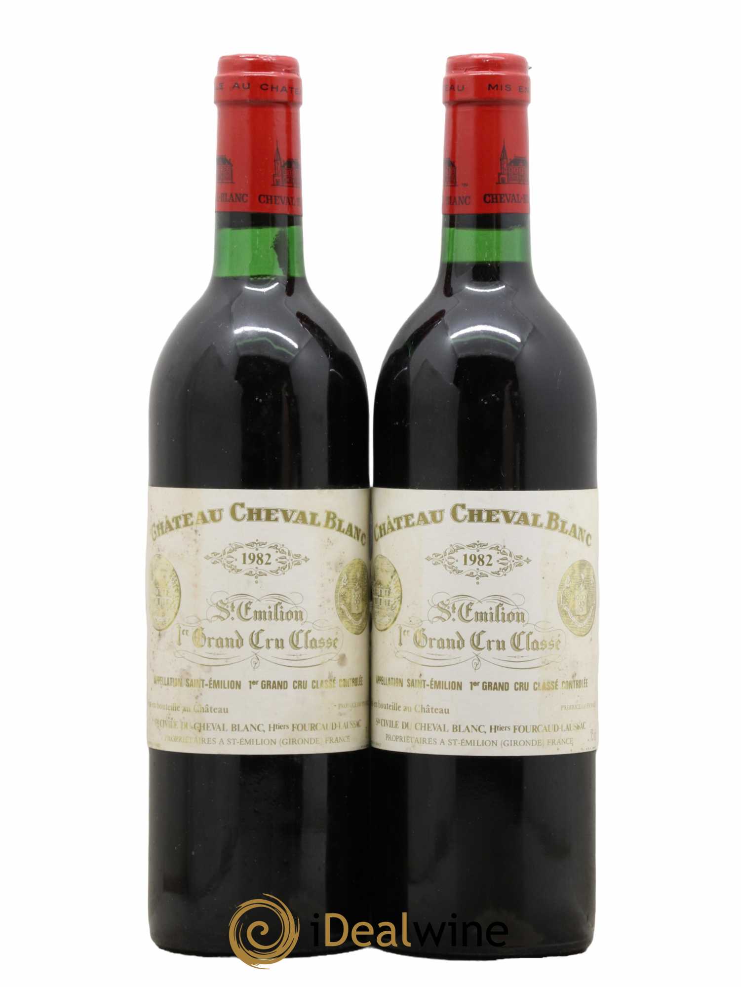 Château Cheval Blanc 1er Grand Cru Classé A 1982 - Lot de 2 bouteilles - 0