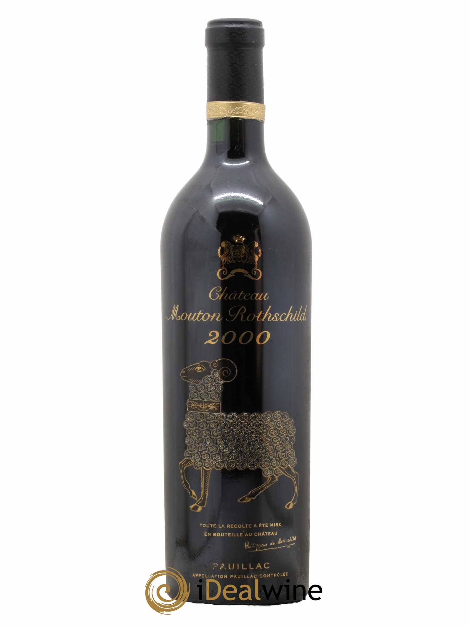 Château Mouton Rothschild 1er Grand Cru Classé 2000 - Lot de 1 bouteille - 0