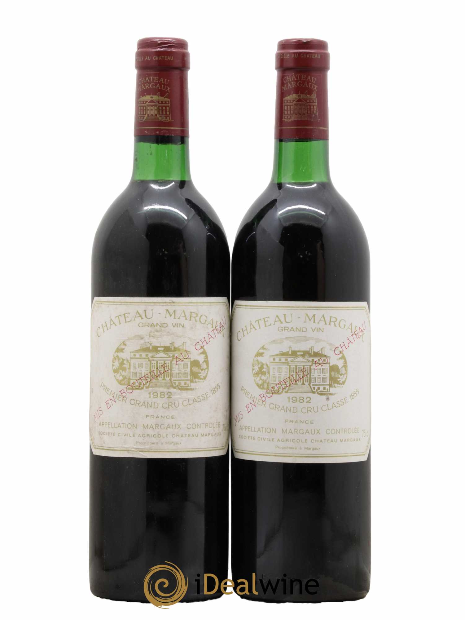 Château Margaux 1er Grand Cru Classé 1982 - Lot de 2 bouteilles - 0