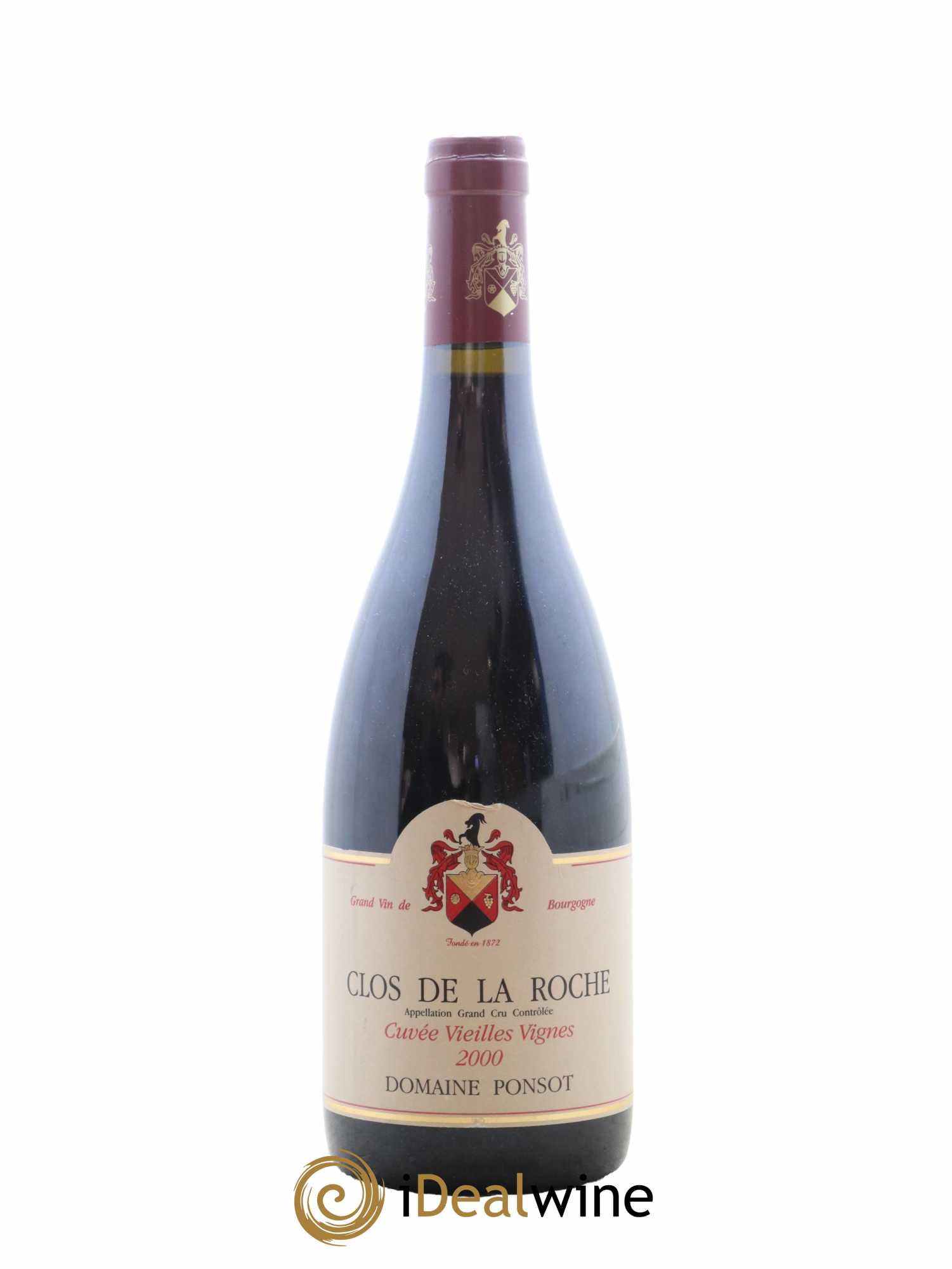 Clos de la Roche Grand Cru Vieilles Vignes Ponsot (Domaine) 2000 - Lot de 1 bouteille - 0
