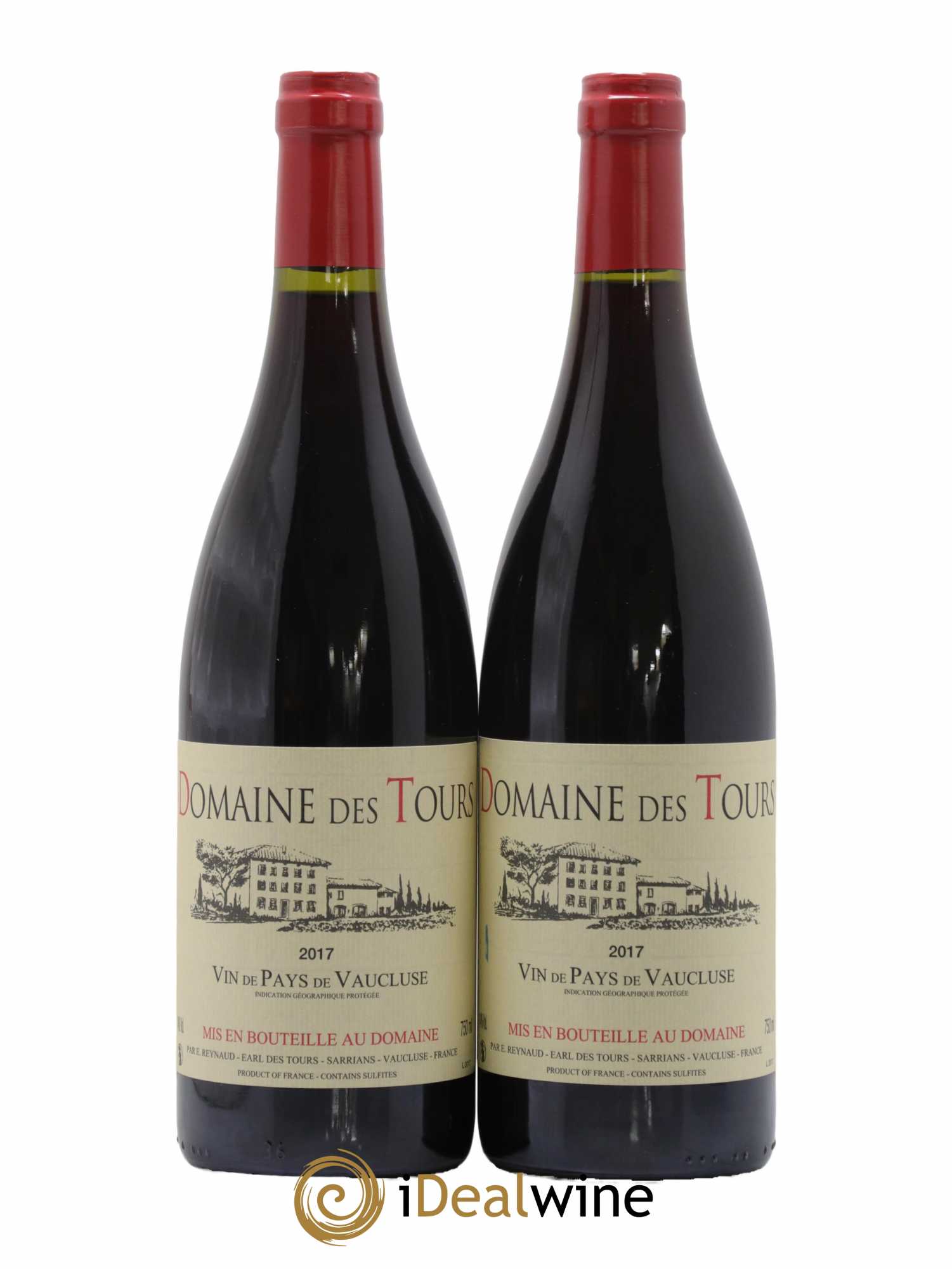 Vaucluse (Vin de Pays de Vaucluse) Domaine des Tours Emmanuel Reynaud 2017 - Lot de 2 bouteilles - 0
