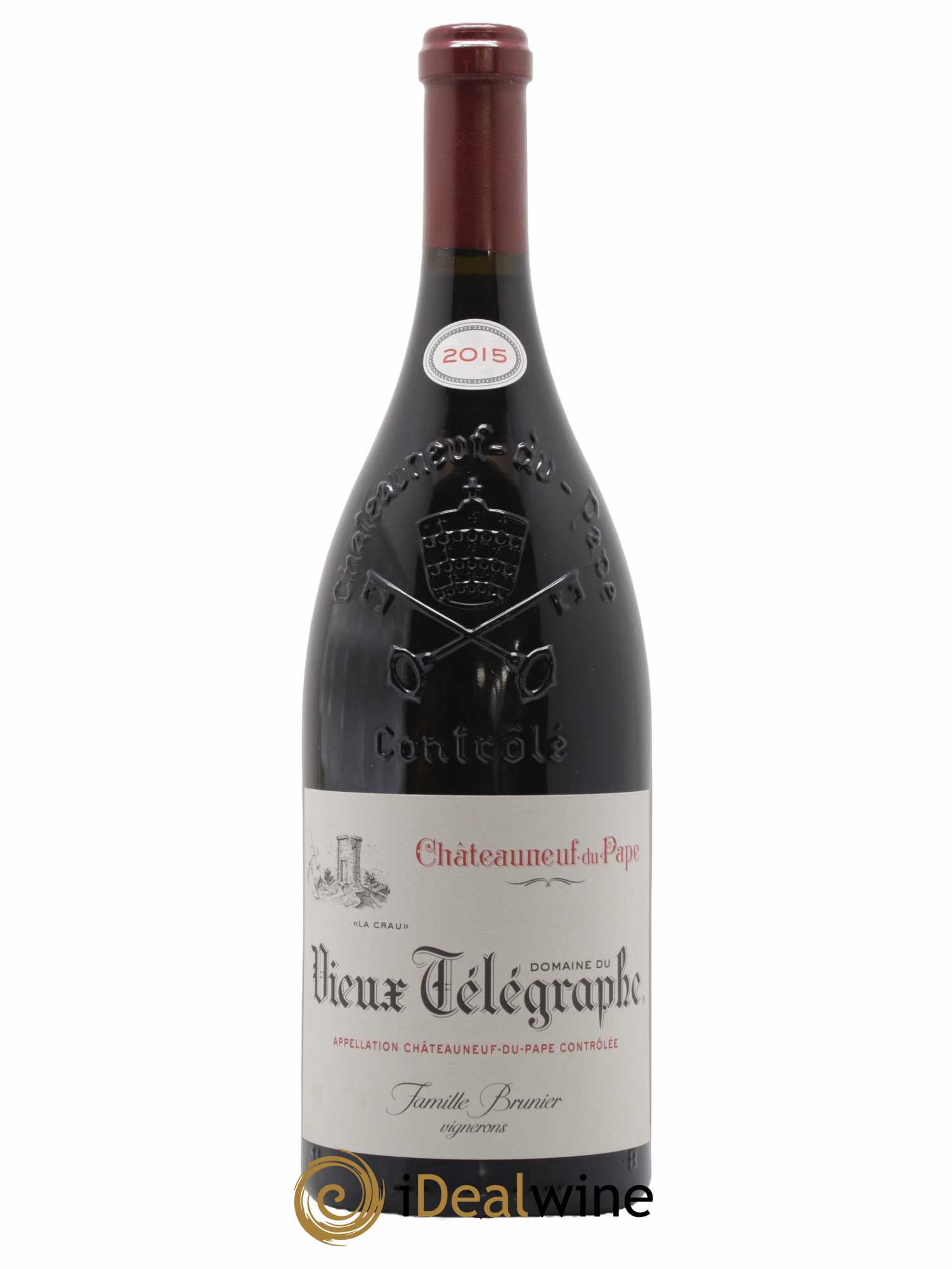 Châteauneuf-du-Pape Vieux Télégraphe (Domaine du) Vignobles Brunier 2015 - Posten von 1 Magnum - 0