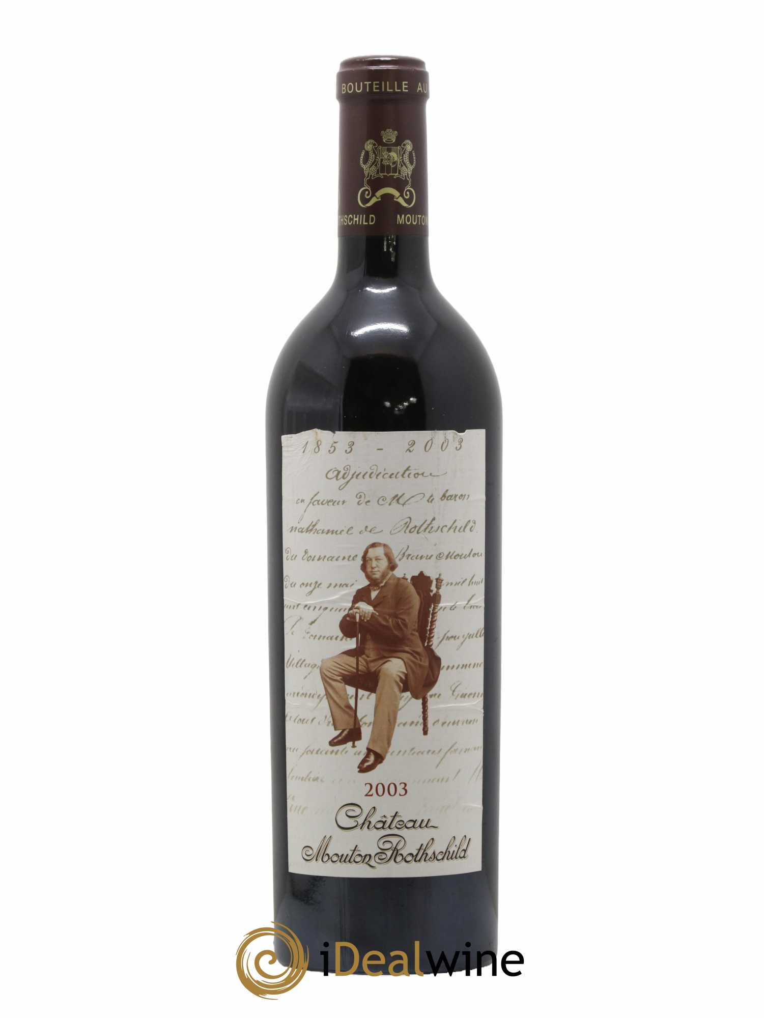 Château Mouton Rothschild 1er Grand Cru Classé 2003 - Lot de 1 bouteille - 0