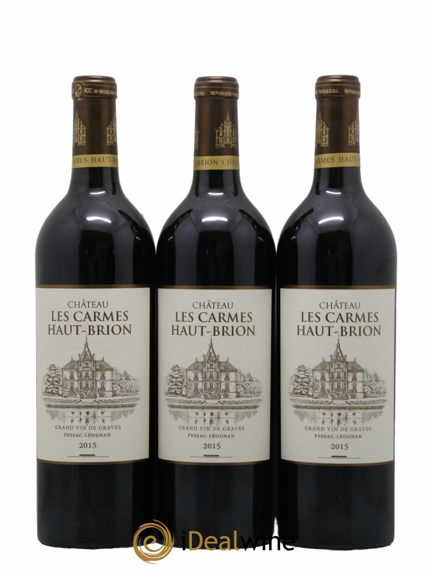 Château Les Carmes Haut-Brion 2015 - Lot de 6 bouteilles - 2