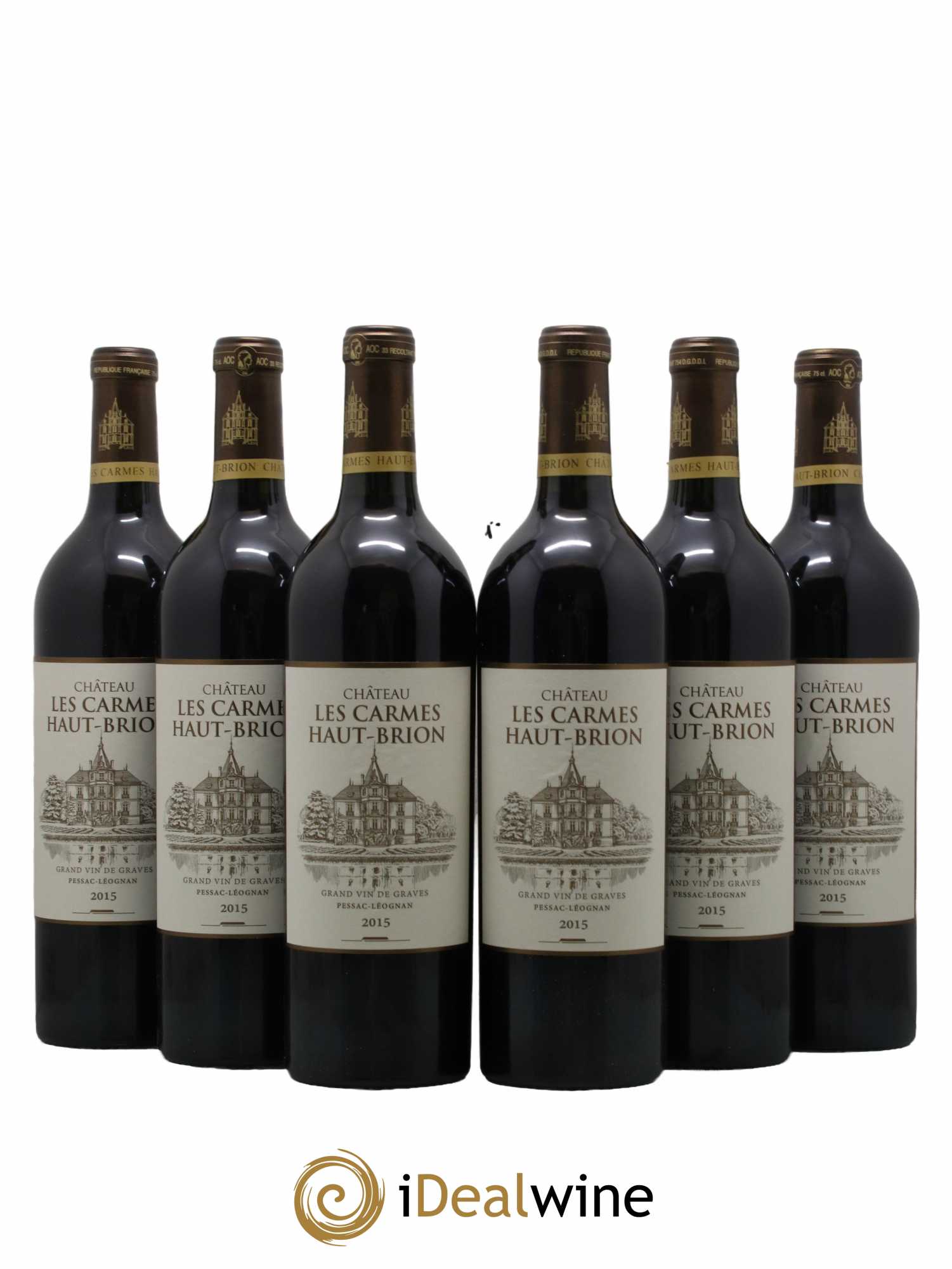 Château Les Carmes Haut-Brion 2015 - Lot de 6 bouteilles - 0