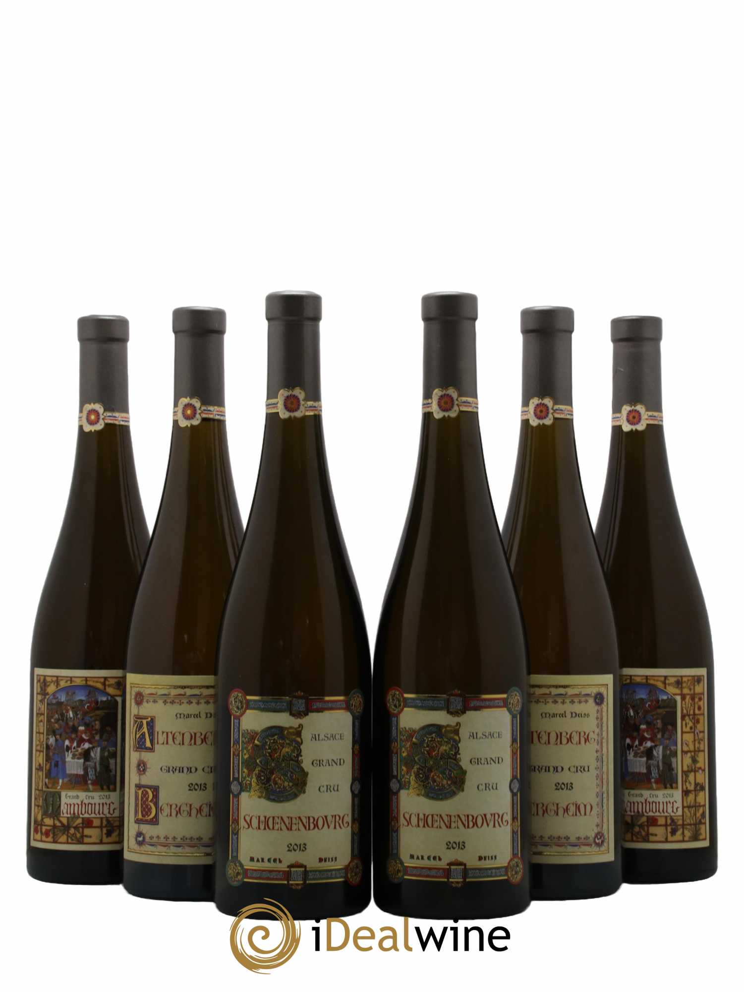 Alsace Marcel Deiss (Domaine) Caisse Grands Crus Altenberg - Mambourg - Schoenenbourg 2013 - Lot de 6 bouteilles - 0