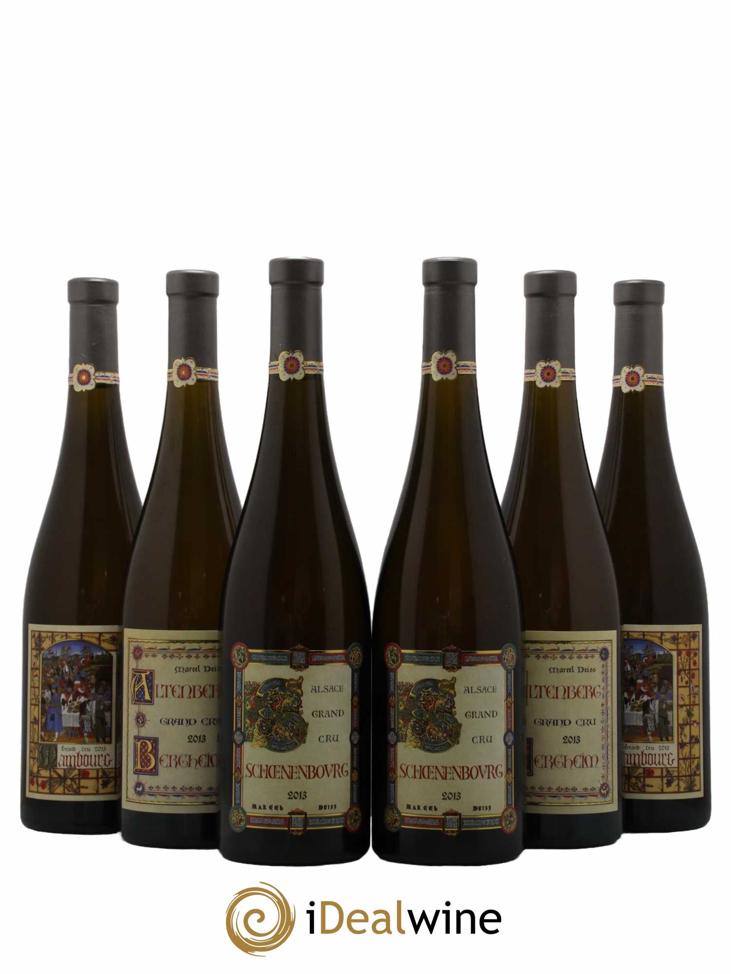 Alsace Marcel Deiss (Domaine) Caisse Grands Crus Altenberg - Mambourg - Schoenenbourg 2013 - Posten von 6 Flaschen - 0