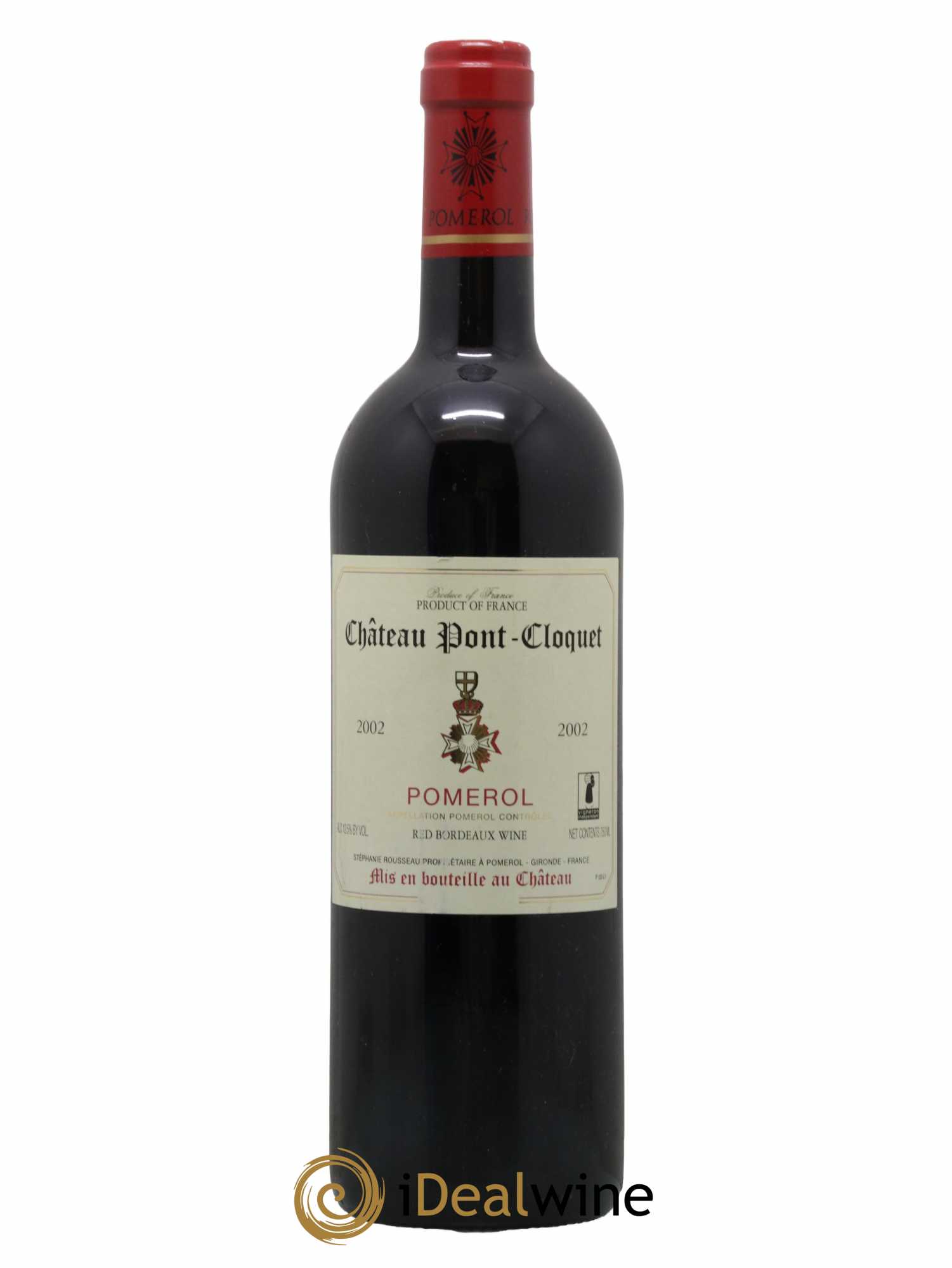 Pomerol Château Pont Clocquet 2002 - Lot de 1 bouteille - 0