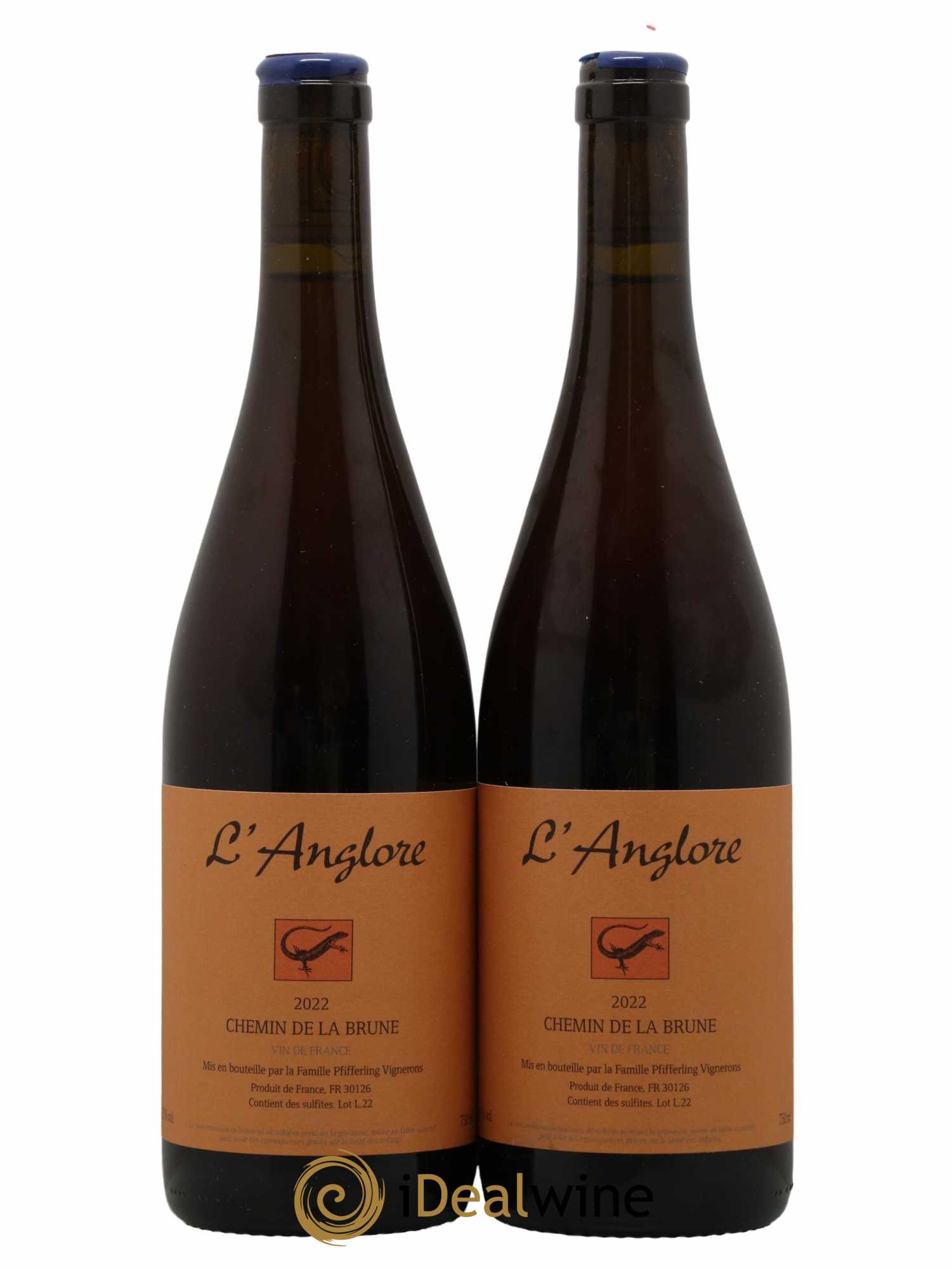 Vin de France Chemin de la brune L'Anglore 2022 - Lot de 2 bouteilles - 0