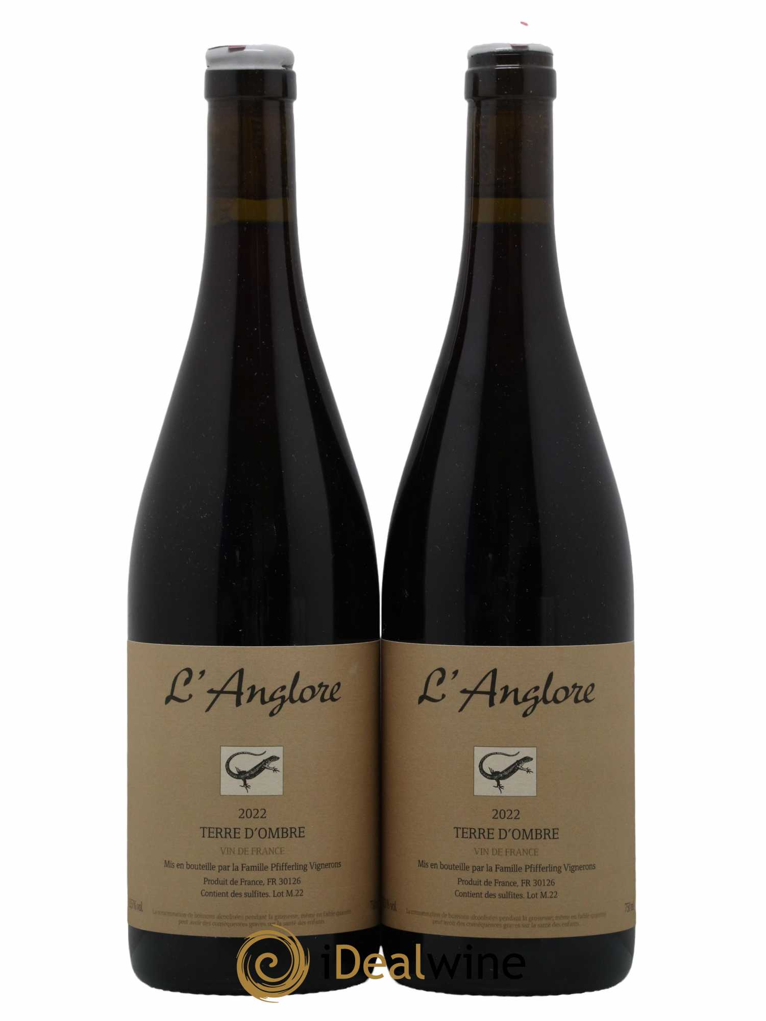 Vin de France Terre d'Ombre L'Anglore 2022 - Lot de 2 bouteilles - 0