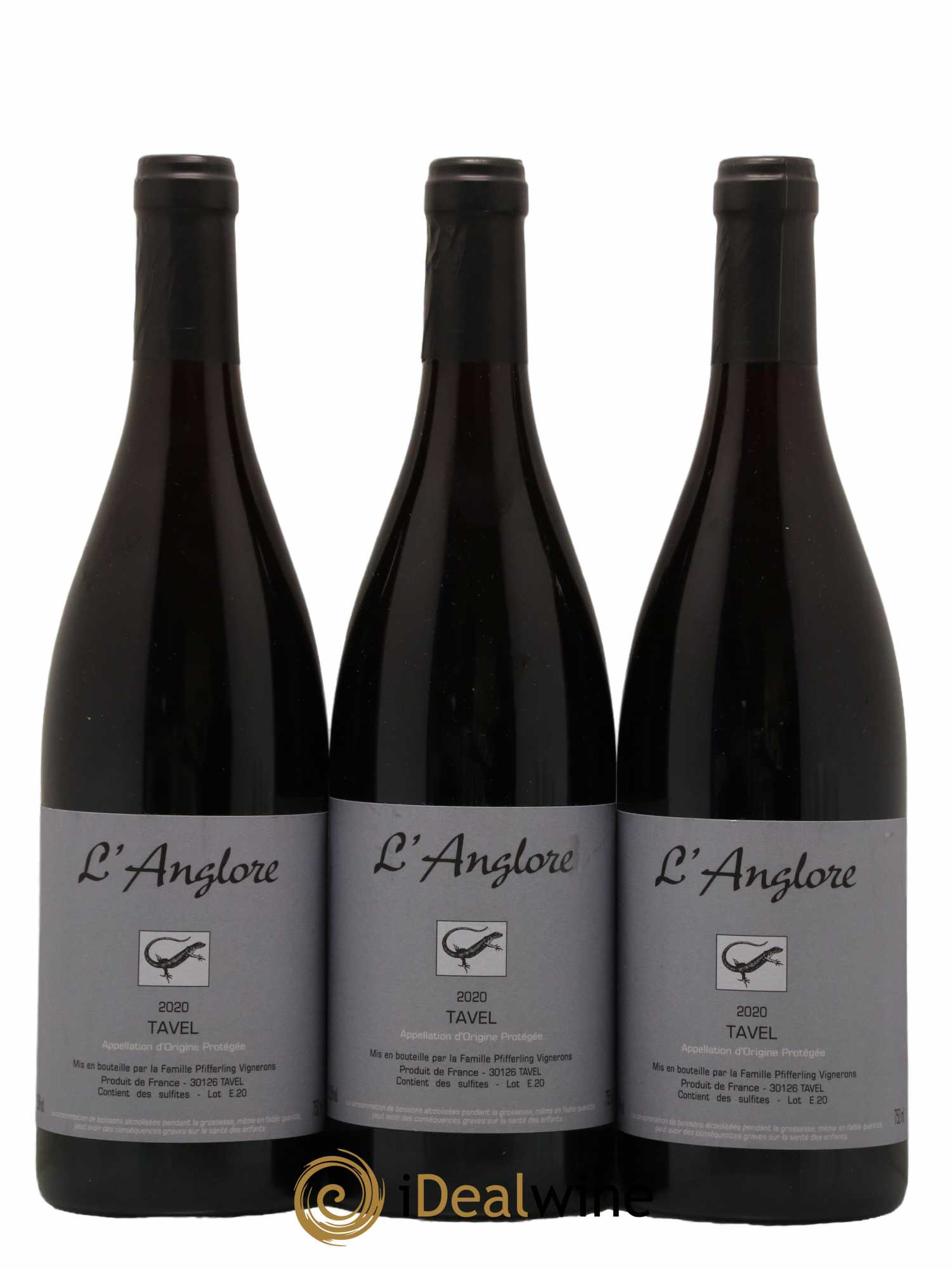 Tavel L'Anglore 2020 - Posten von 3 Flaschen - 0