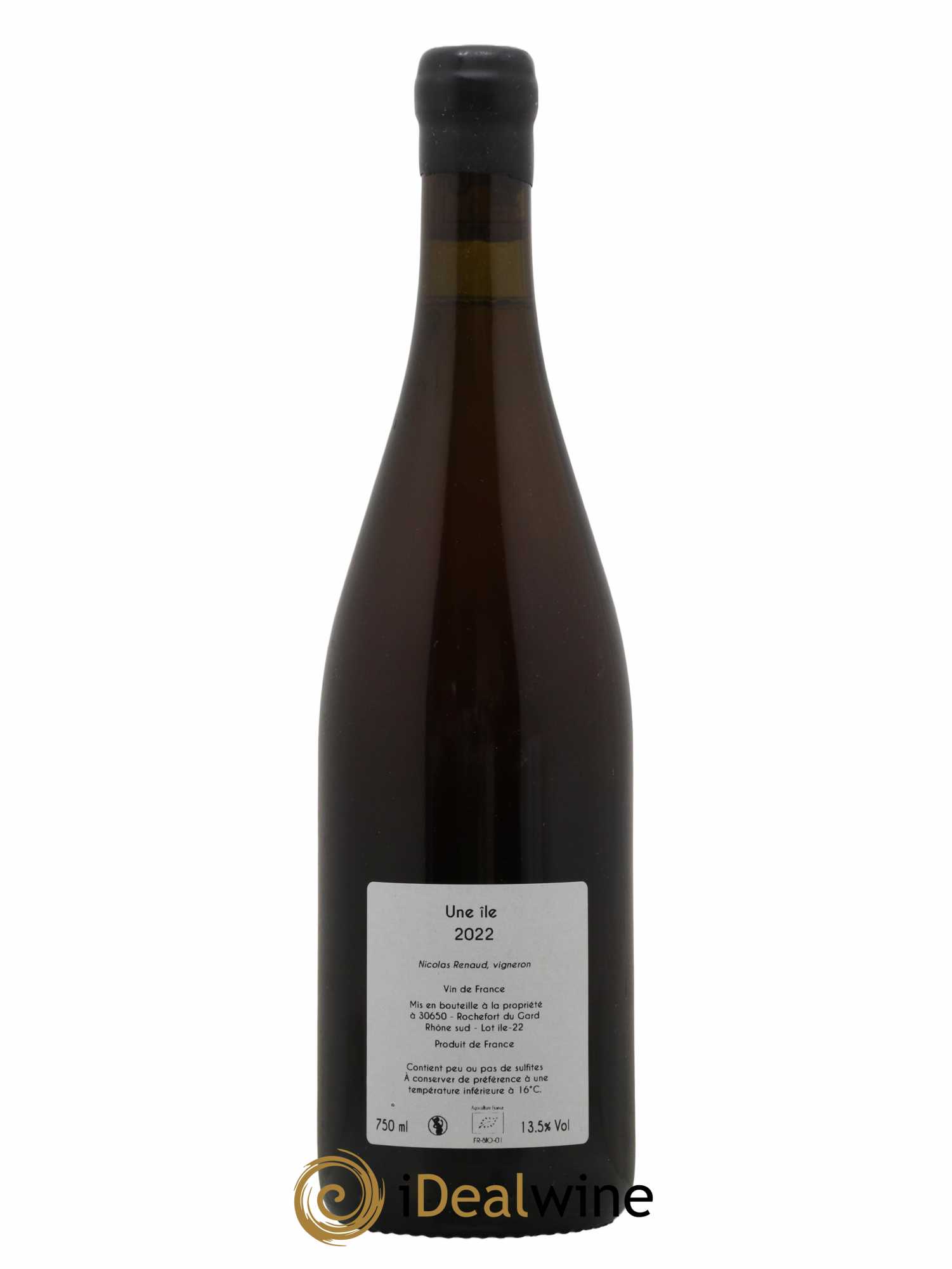 Vin de France Une Ile Clos des Grillons 2022 - Lot de 1 bouteille - 1