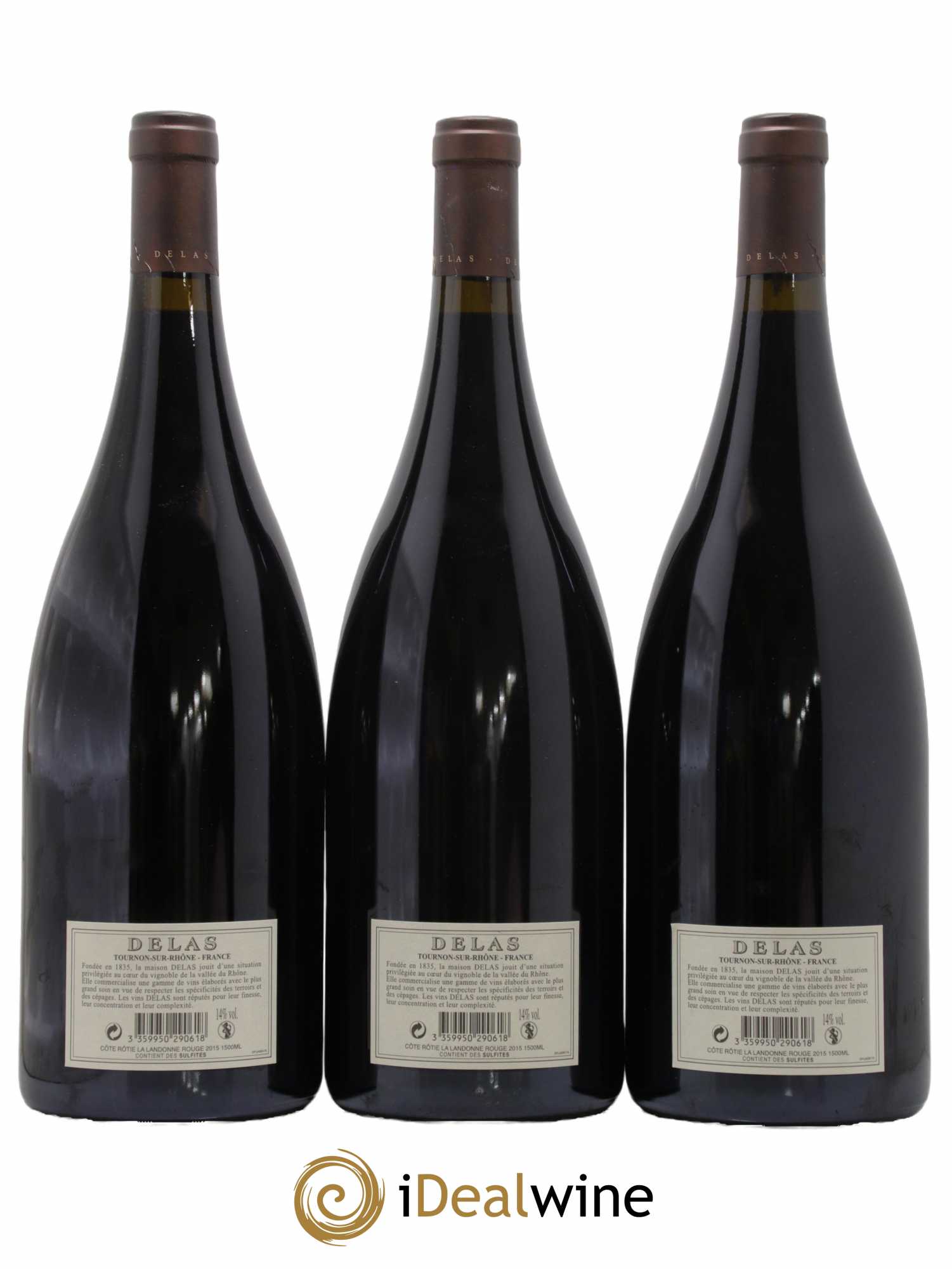 Côte-Rôtie La Landonne Delas Frères 2015 - Lot de 3 magnums - 1