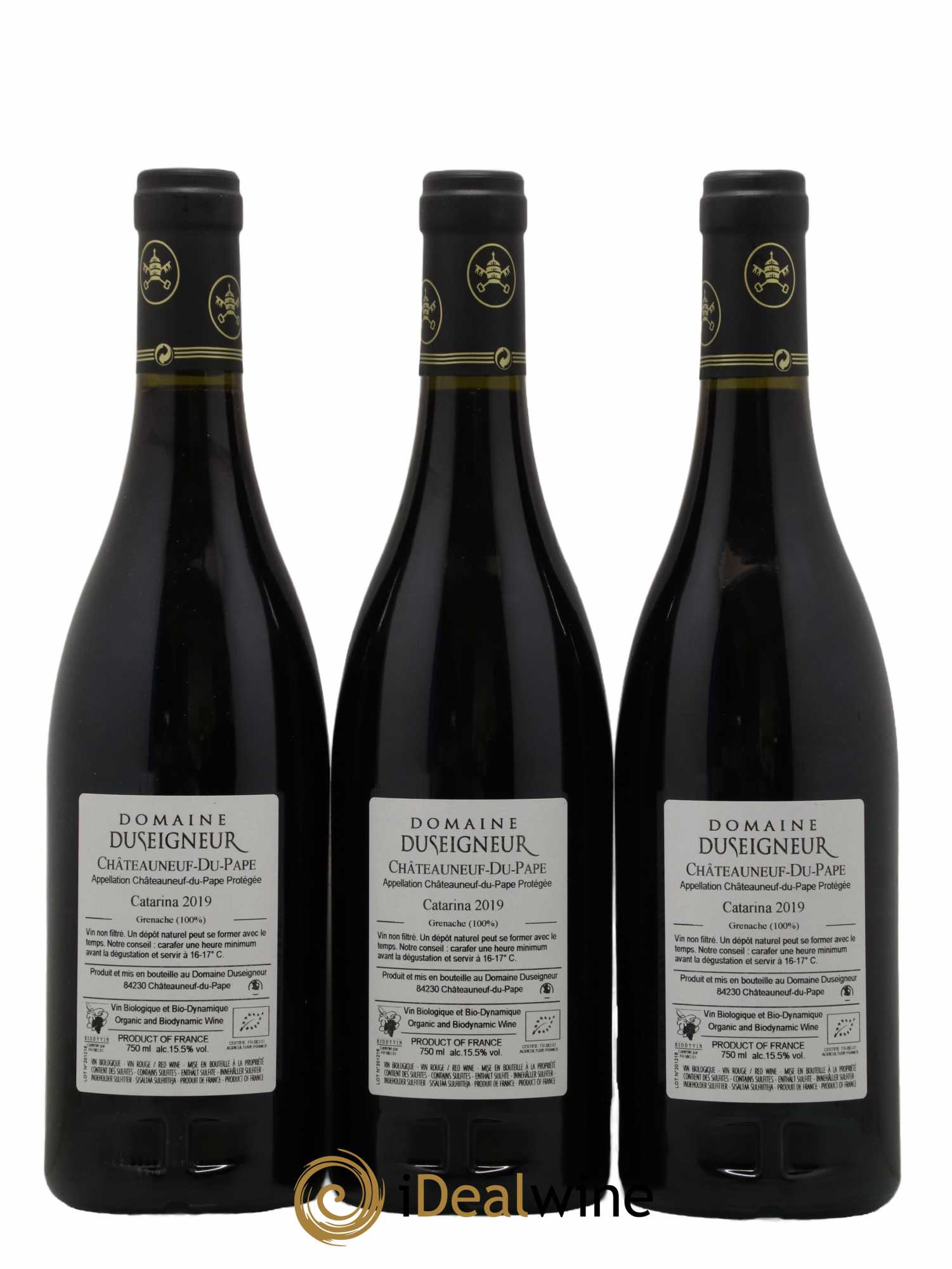 Châteauneuf-du-Pape Catarina Domaine Duseigneur 2019 - Posten von 3 Flaschen - 1