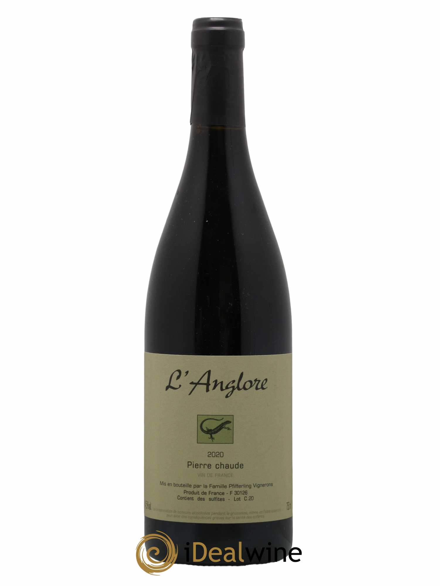 Vin de France Pierre chaude L'Anglore 2020 - Lot de 1 bouteille - 0