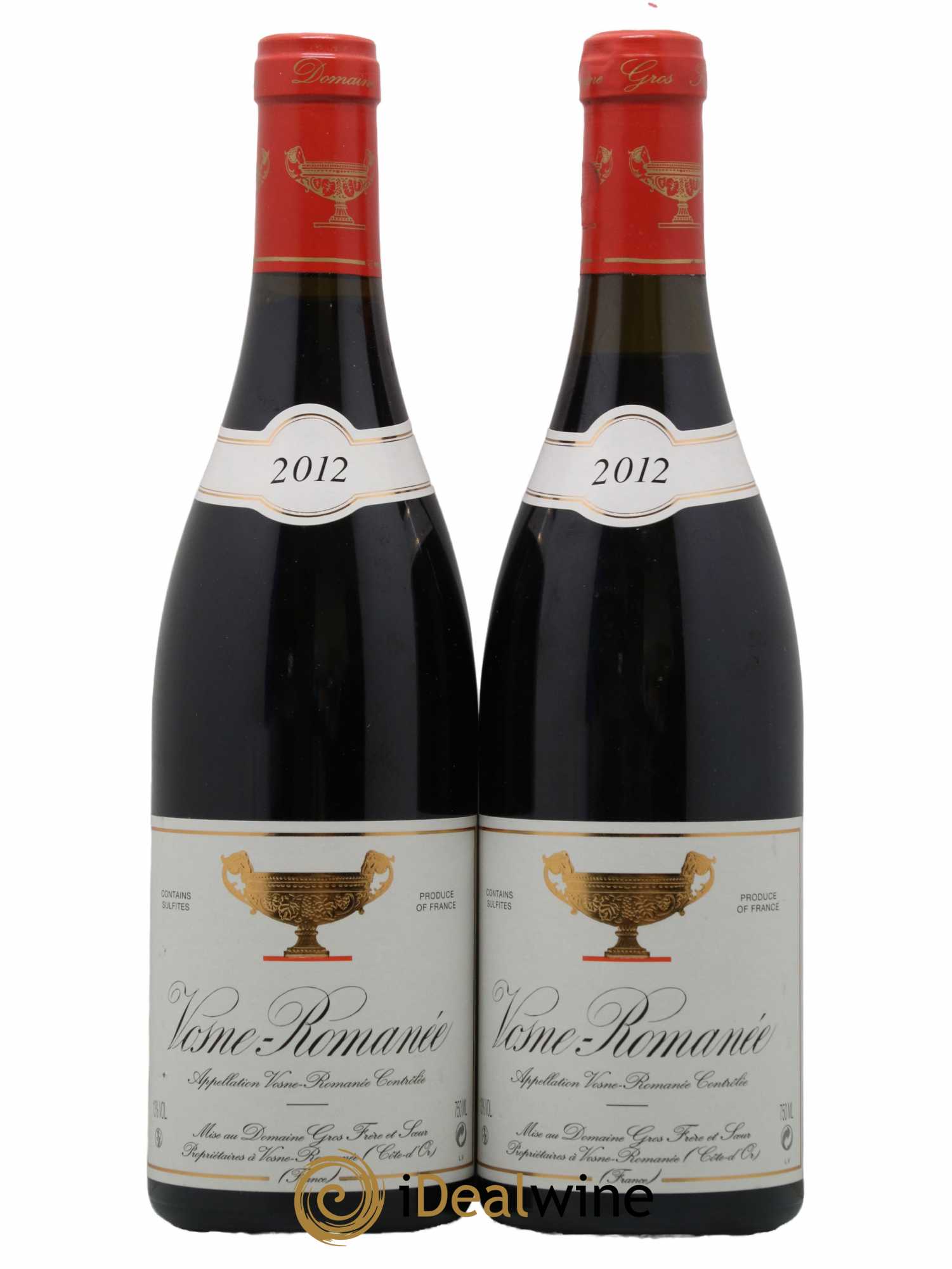 Vosne-Romanée Gros Frère & Soeur 2012 - Lot de 2 bouteilles - 0