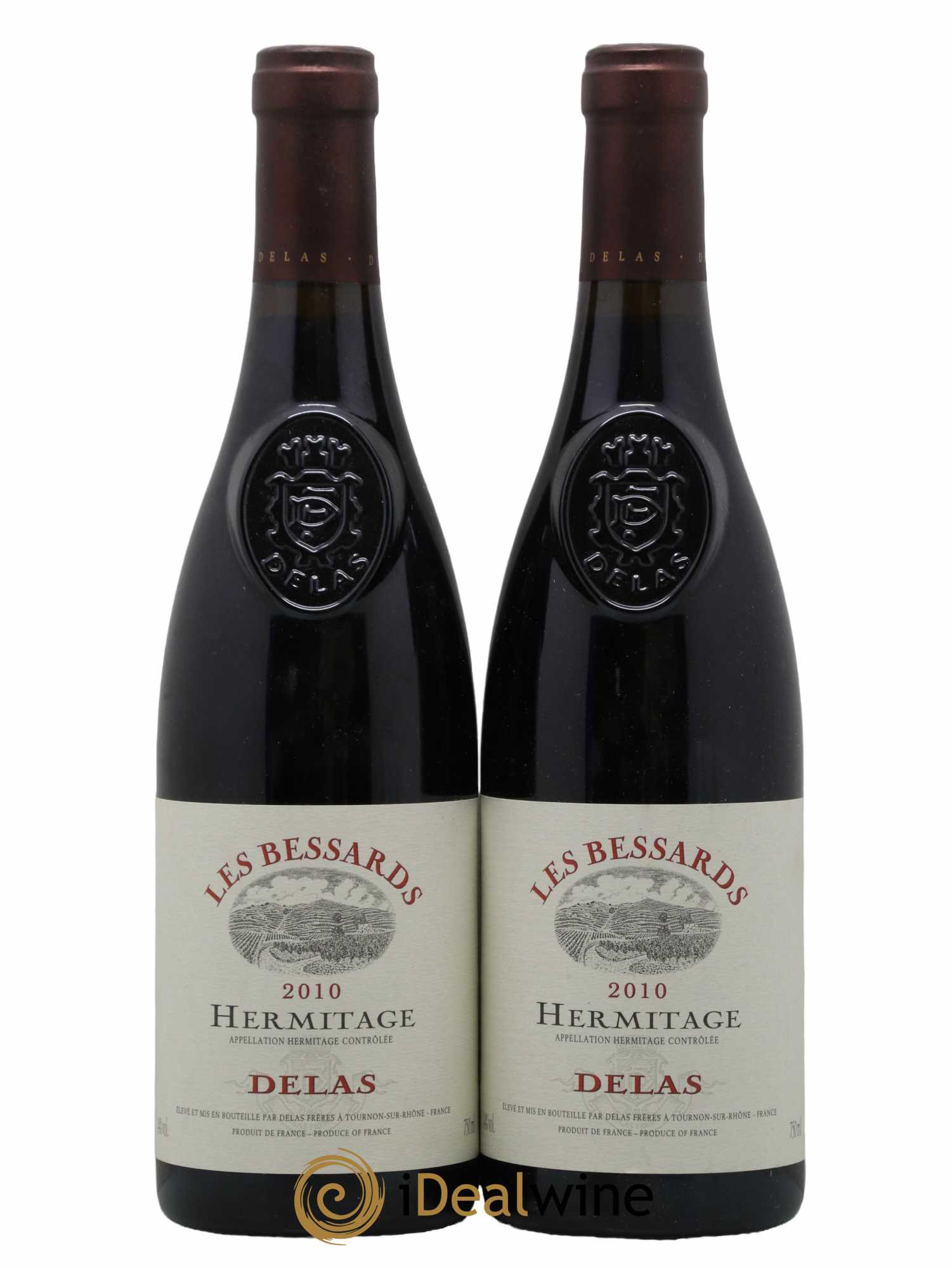 Hermitage Les Bessards Delas Frères 2010 - Lot de 2 bouteilles - 0