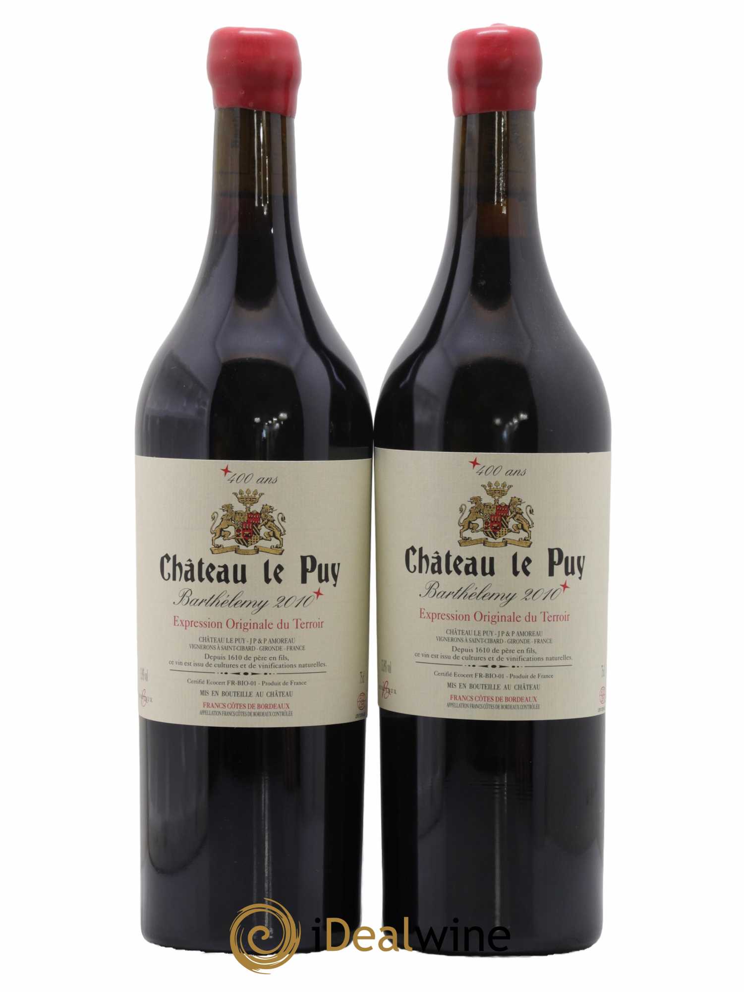 Le Puy - Cuvée Barthélemy 2010 - Lot de 2 bouteilles - 0