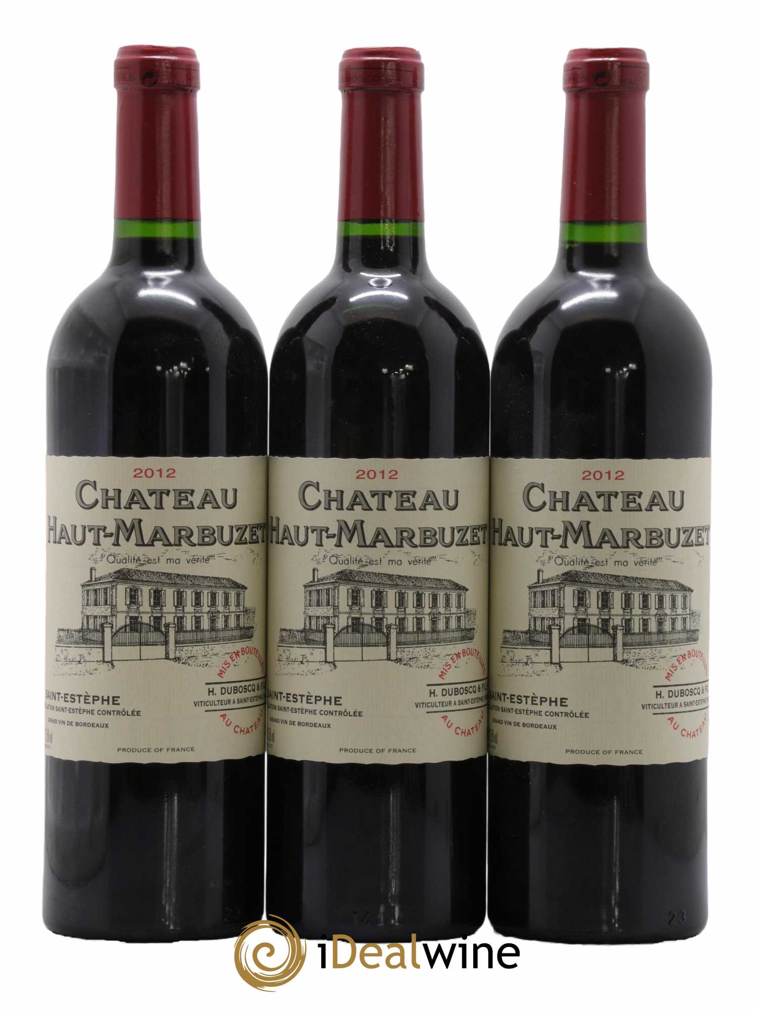 Château Haut Marbuzet 2012 - Lot de 3 bouteilles - 0