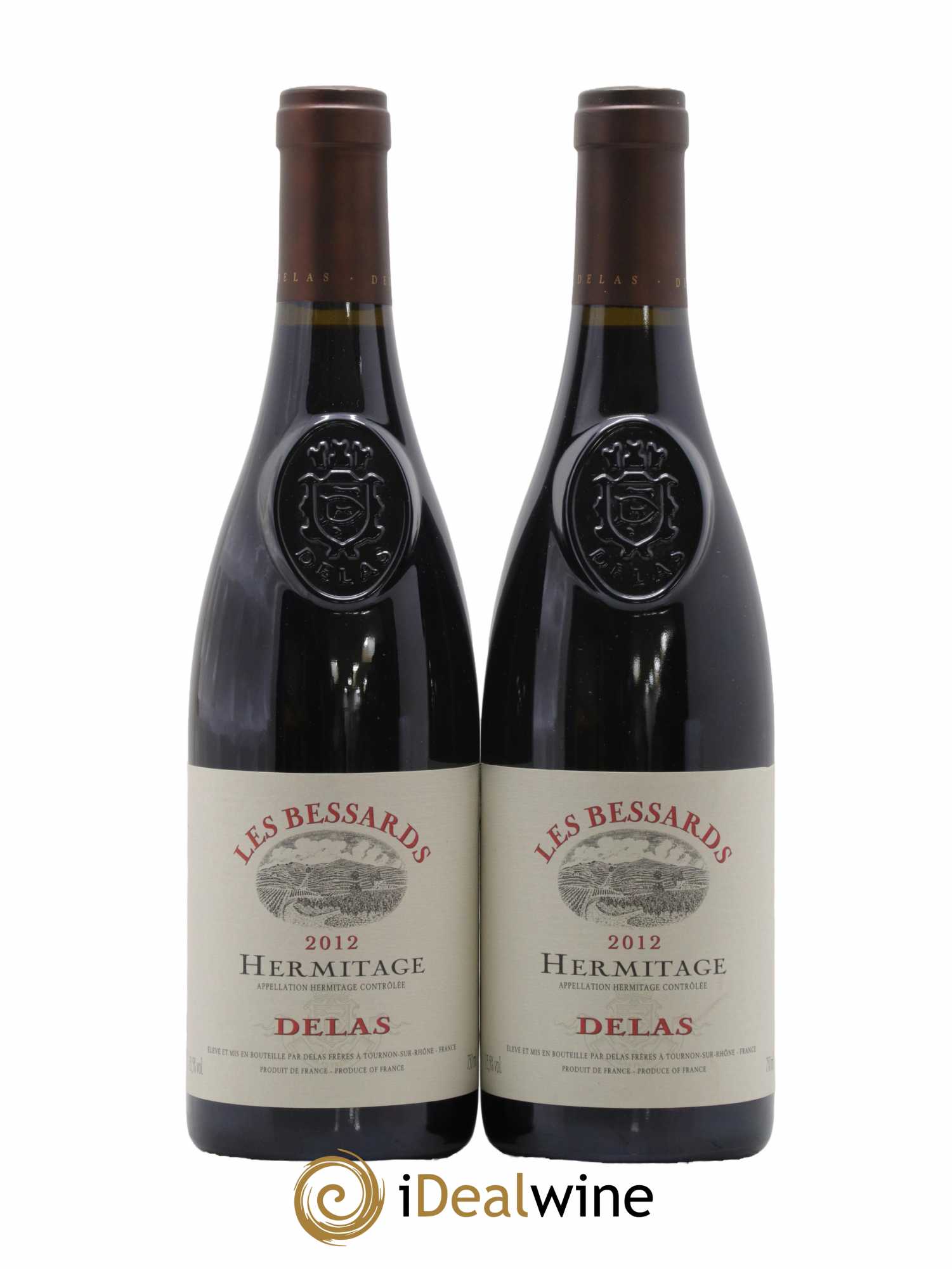 Hermitage Les Bessards Delas Frères 2012 - Lot de 2 bouteilles - 0
