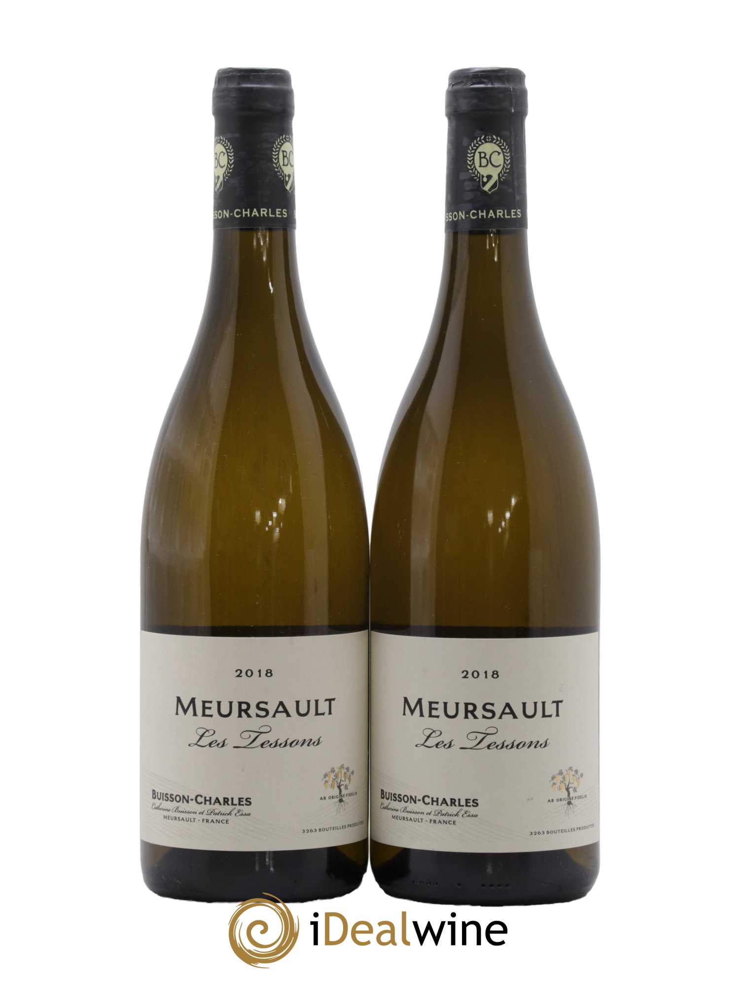Meursault Les Tessons Buisson-Charles (Domaine) 2018 - Lot de 2 bouteilles - 0