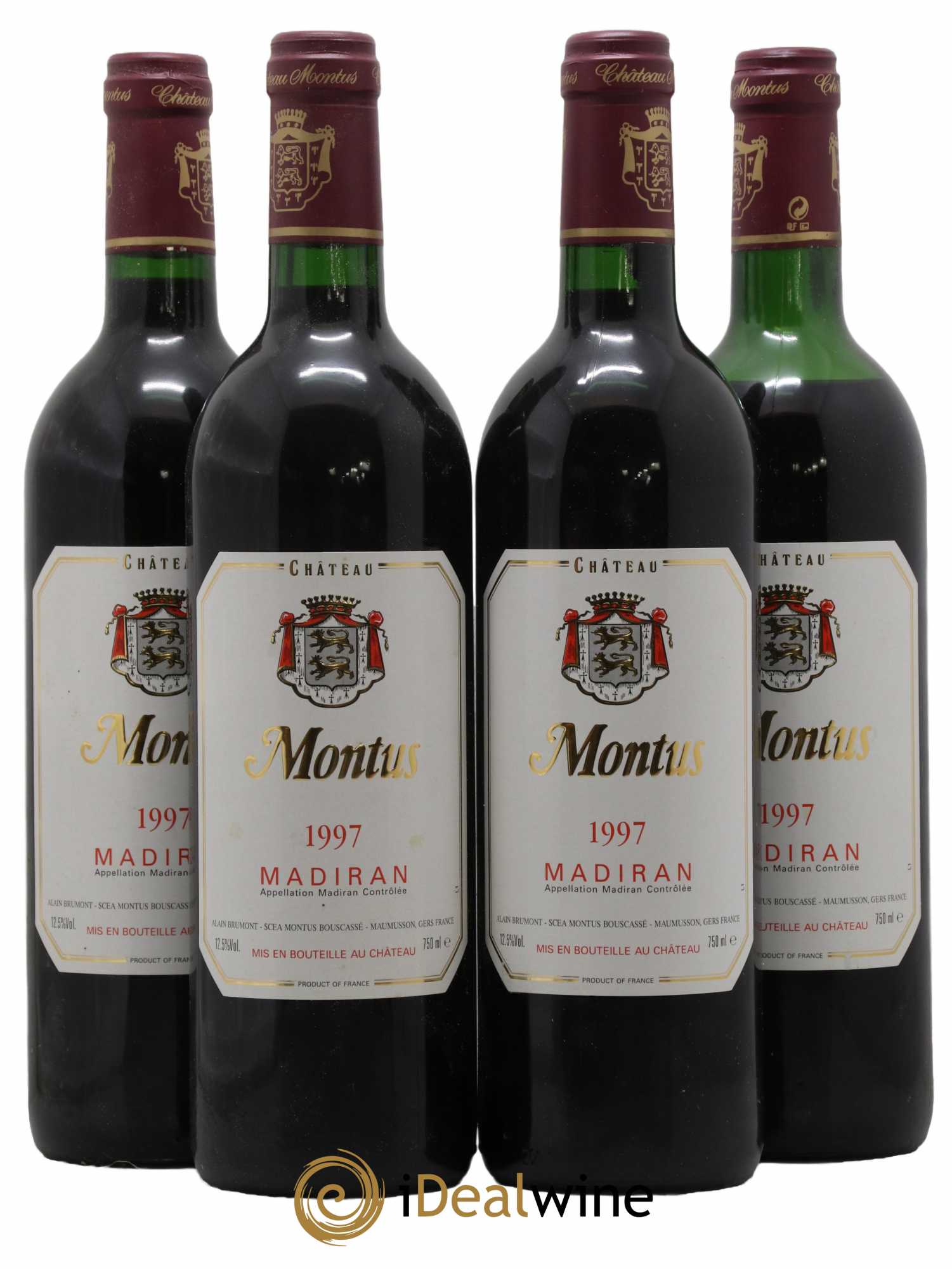 Madiran Château Montus Alain Brumont 1997 - Lot de 4 bouteilles - 0