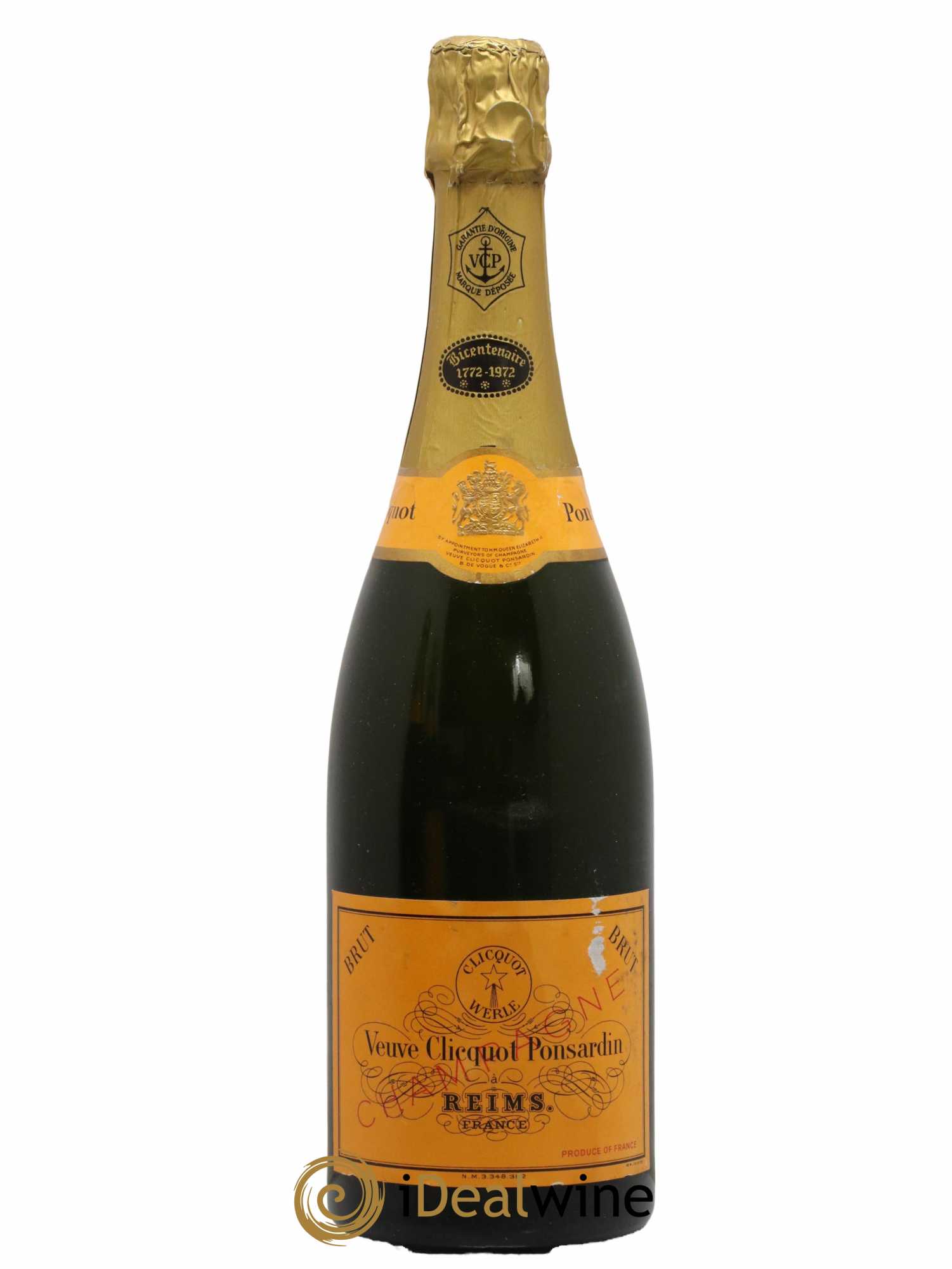 Bicentenaire 1772-1972 Veuve Clicquot - Lotto di 1 bottiglia - 0