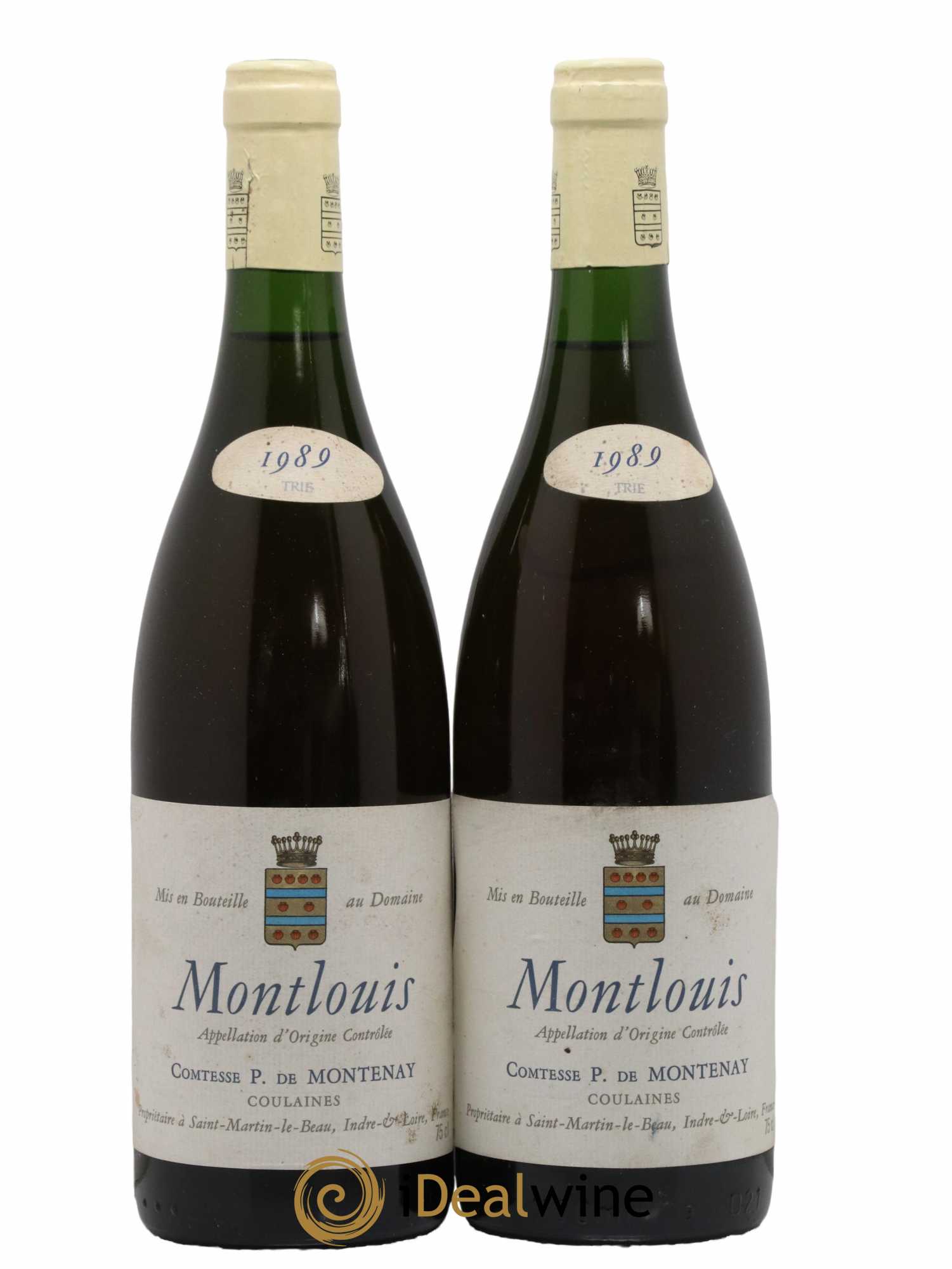 Montlouis-sur-Loire Trie Comtesse de Montenay 1989 - Lot de 2 bouteilles - 0