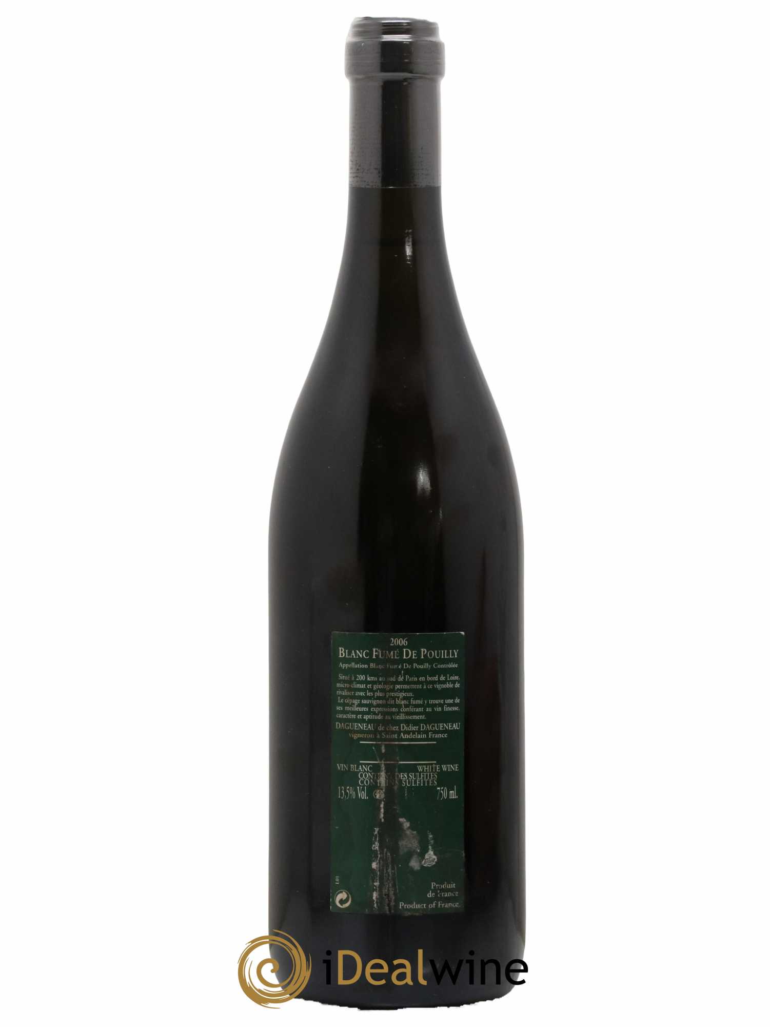 Vin de France (anciennement Pouilly-Fumé) Silex Dagueneau (Domaine Didier - Louis-Benjamin) 2006 - Lot de 1 bouteille - 1