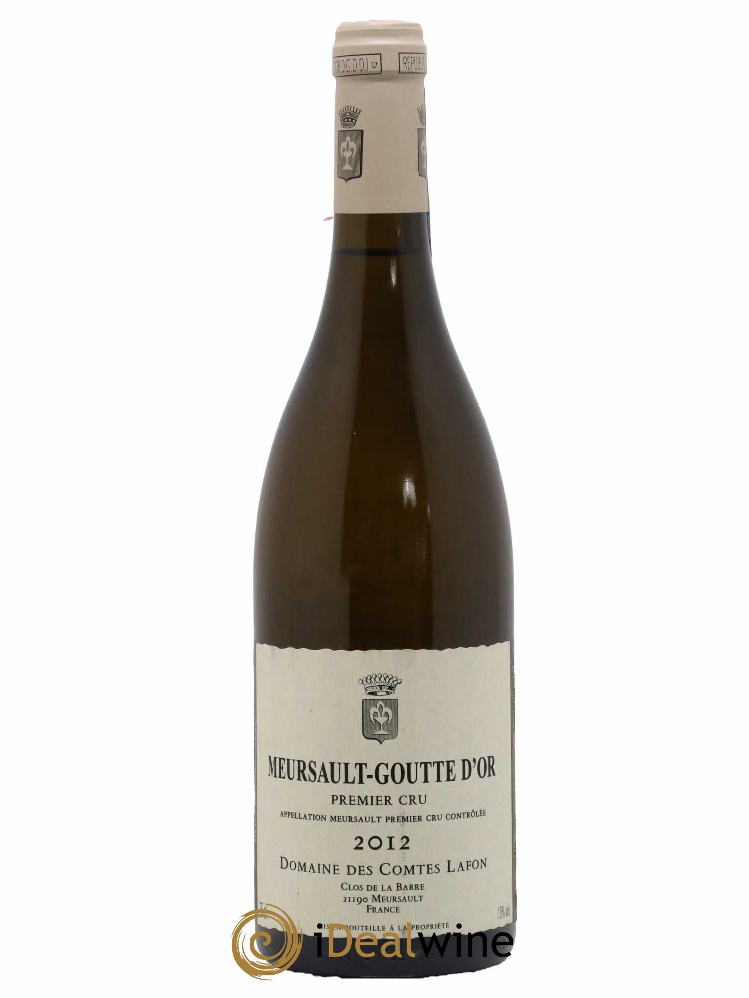 Meursault 1er Cru Goutte d'Or Comtes Lafon (Domaine des) 2012 - Lot de 1 bouteille - 0