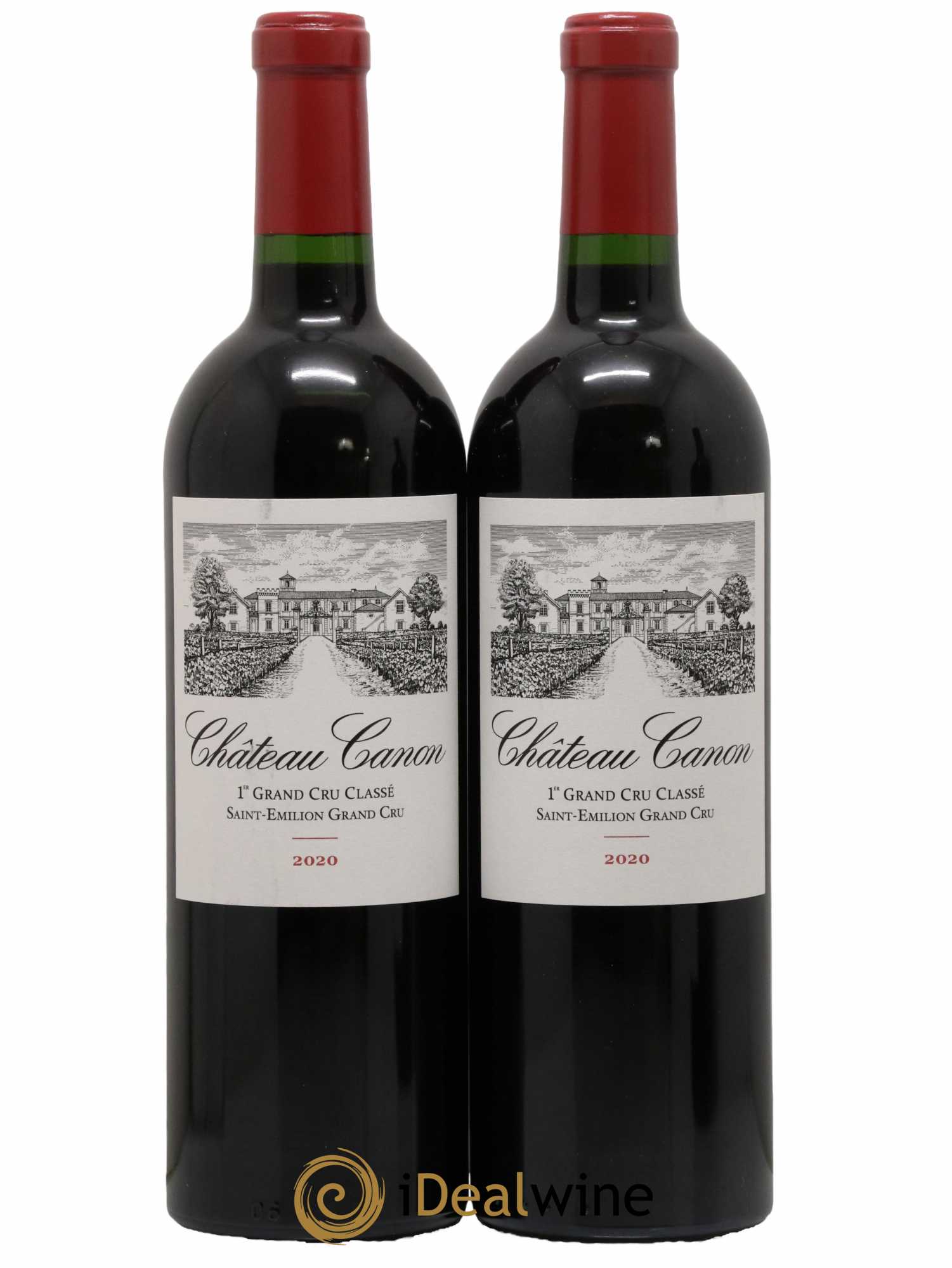 Château Canon 1er Grand Cru Classé B 2020 - Lot de 2 bouteilles - 0