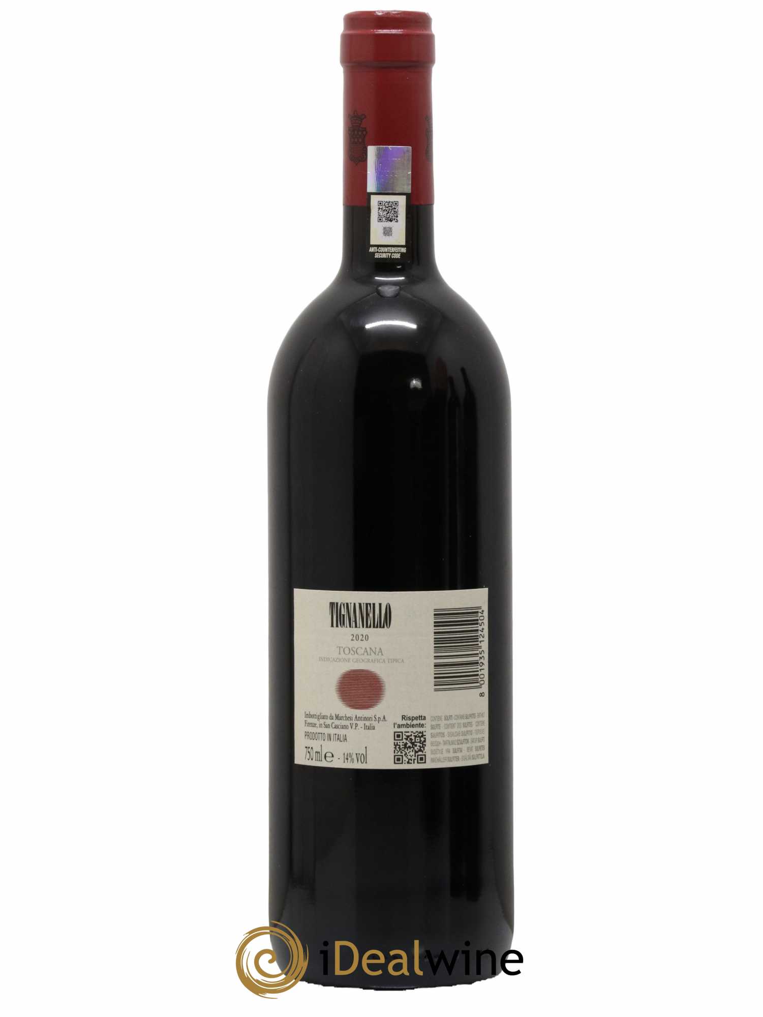 Toscana IGT Tignanello Tenuta Tignanello - Marchesi Antinori 2020 - Lot de 1 bouteille - 1