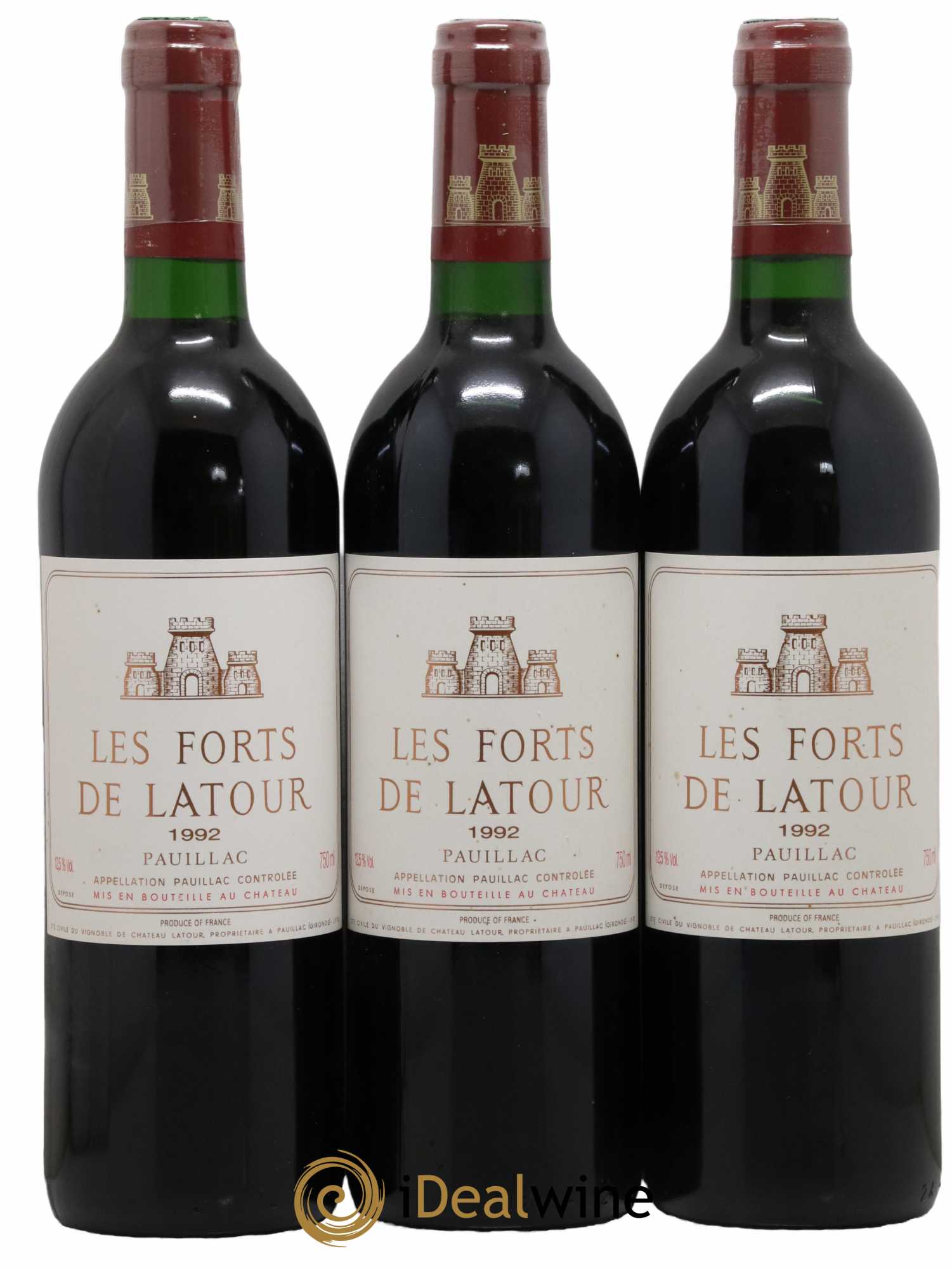 Les Forts de Latour Second Vin 1992 - Lot de 3 bouteilles - 0