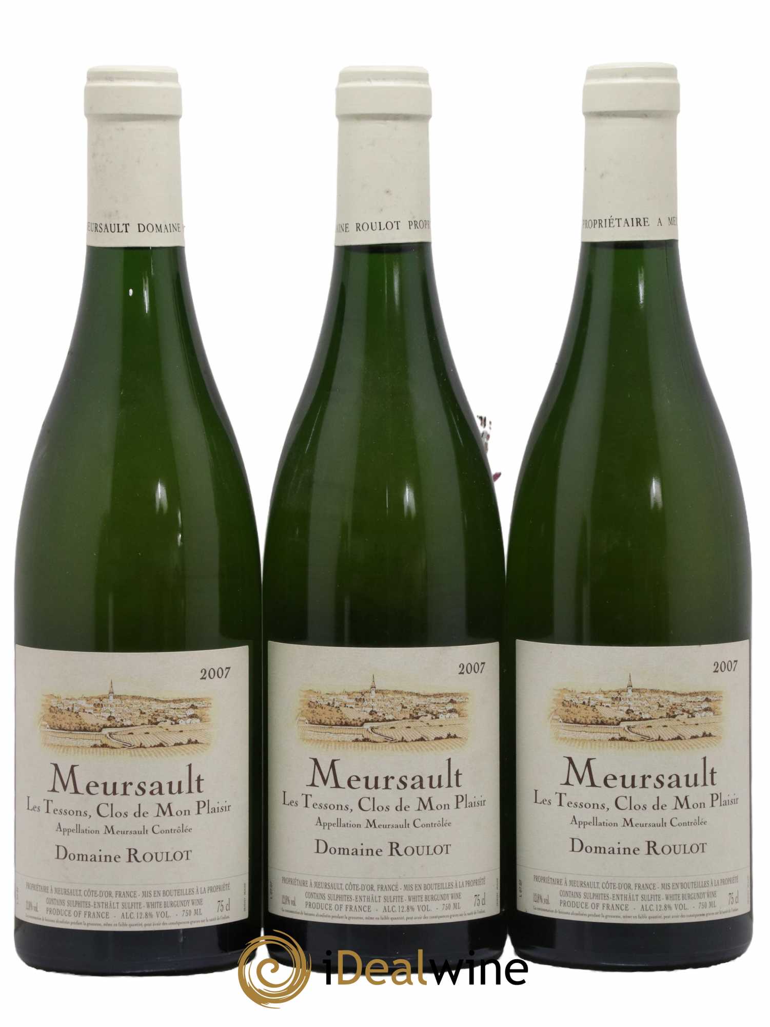 Meursault Les Tessons Clos de Mon plaisir Roulot (Domaine) 2007 - Lot de 3 bouteilles - 0