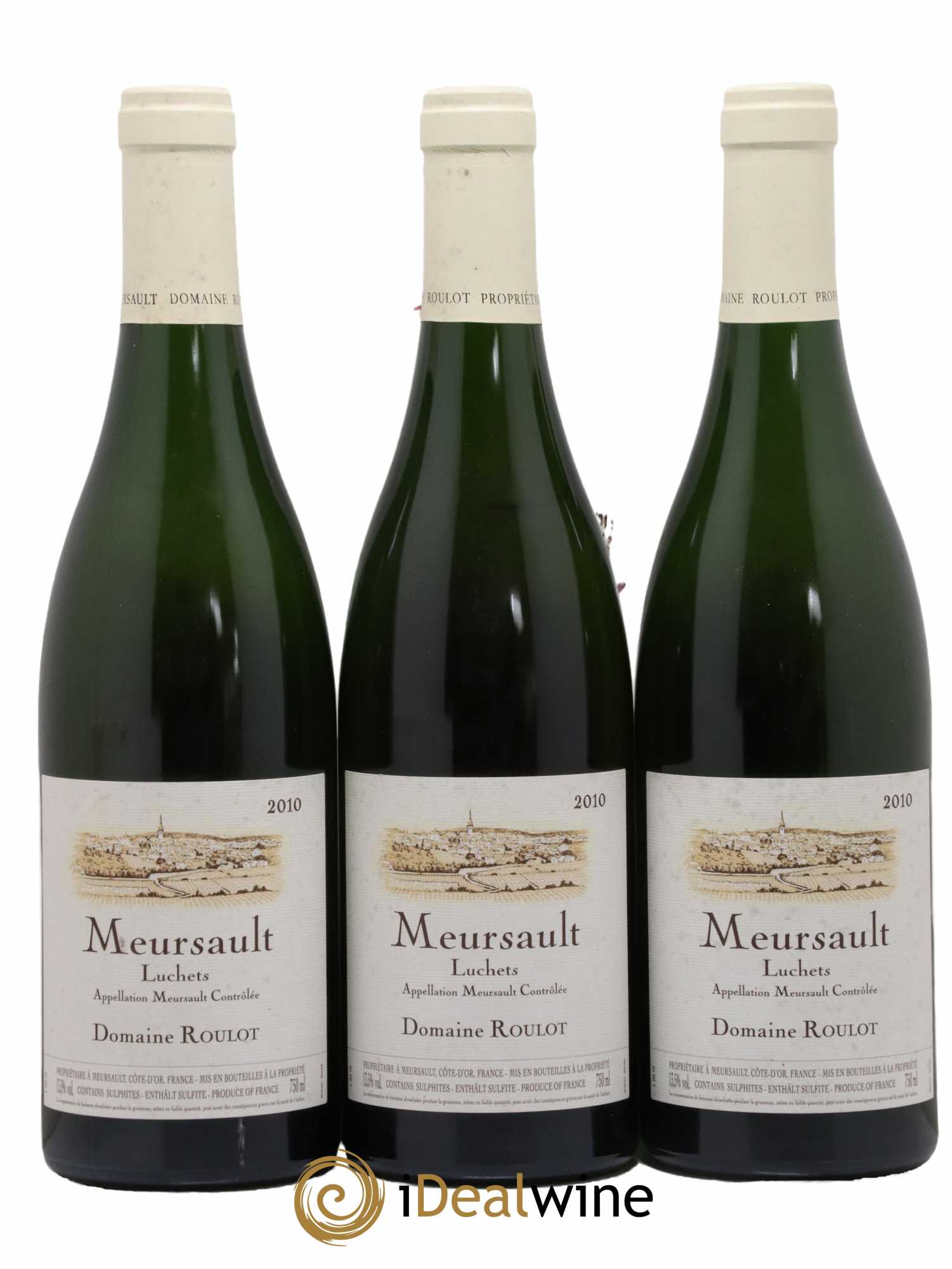 Meursault Luchets Roulot (Domaine) 2010 - Lot de 3 bouteilles - 0