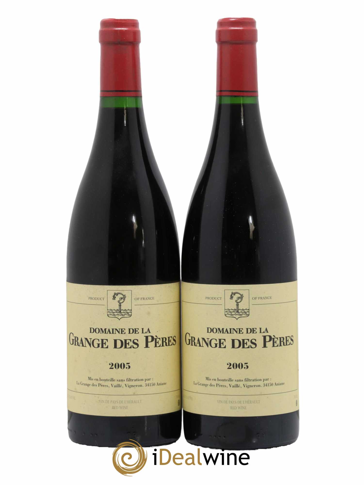 Pays d'Hérault Grange des Pères Laurent Vaillé 2005 - Lot de 2 bouteilles - 0