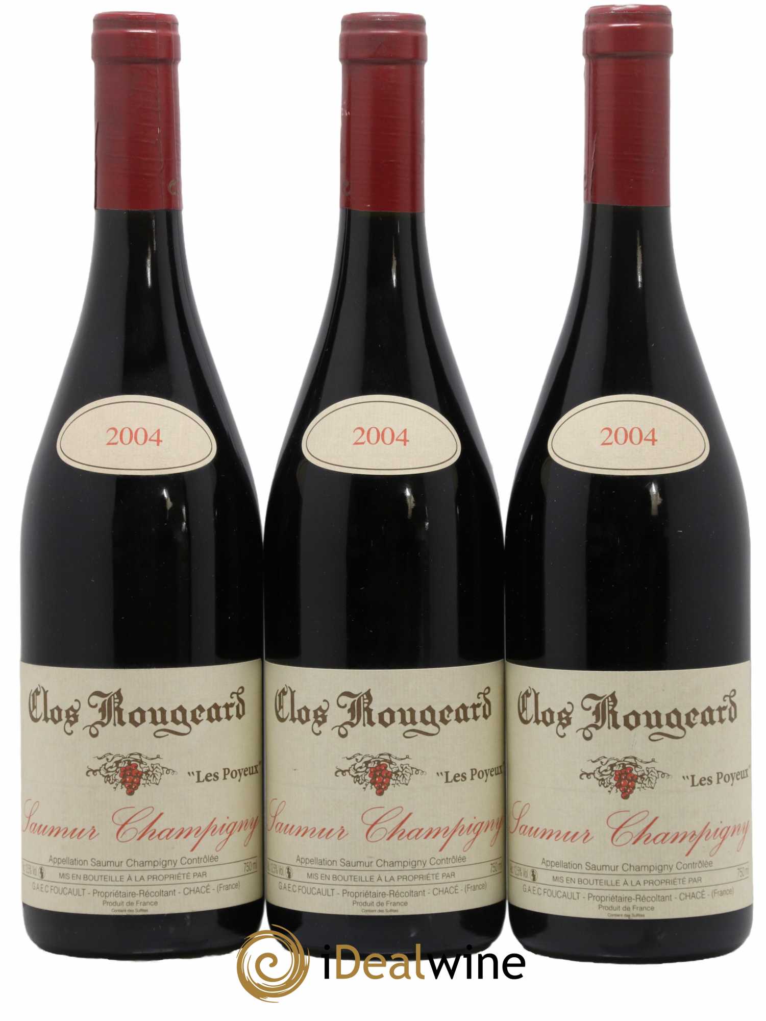 Saumur-Champigny Les Poyeux Clos Rougeard 2004 - Lot de 3 bouteilles - 0