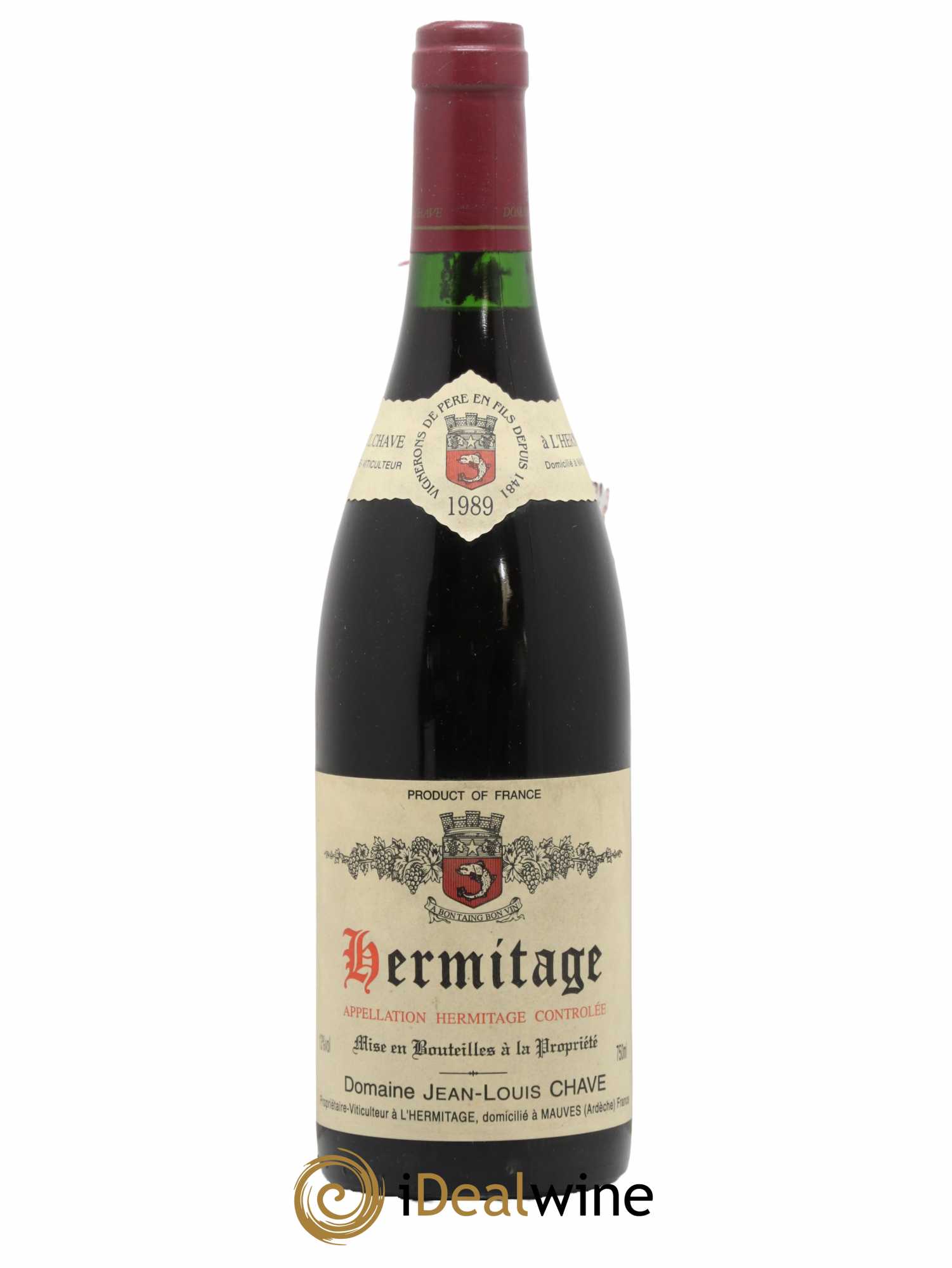 Hermitage Jean-Louis Chave 1989 - Lot de 1 bouteille - 0