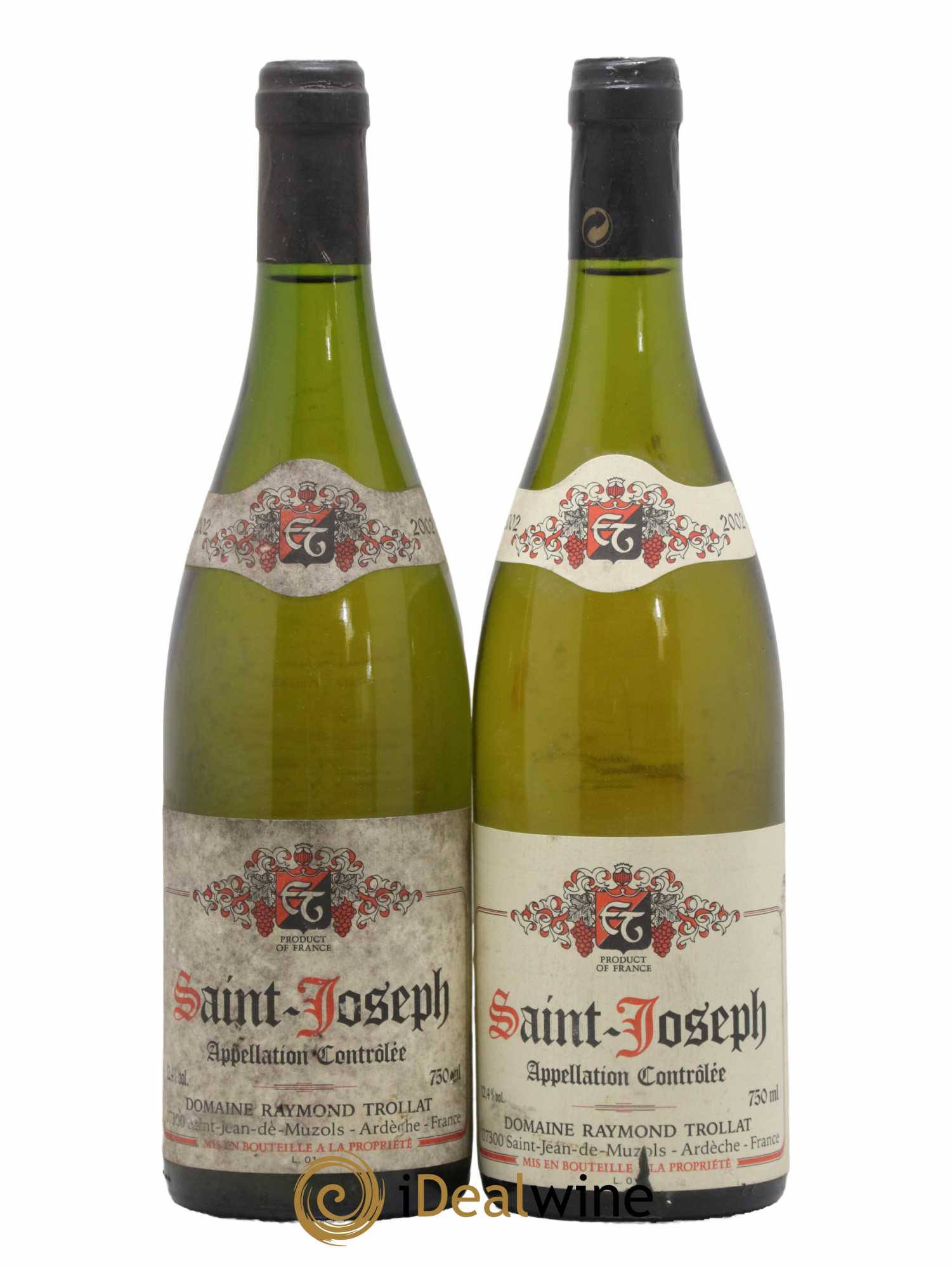 Saint-Joseph Raymond Trollat 2002 - Lot de 2 bouteilles - 0
