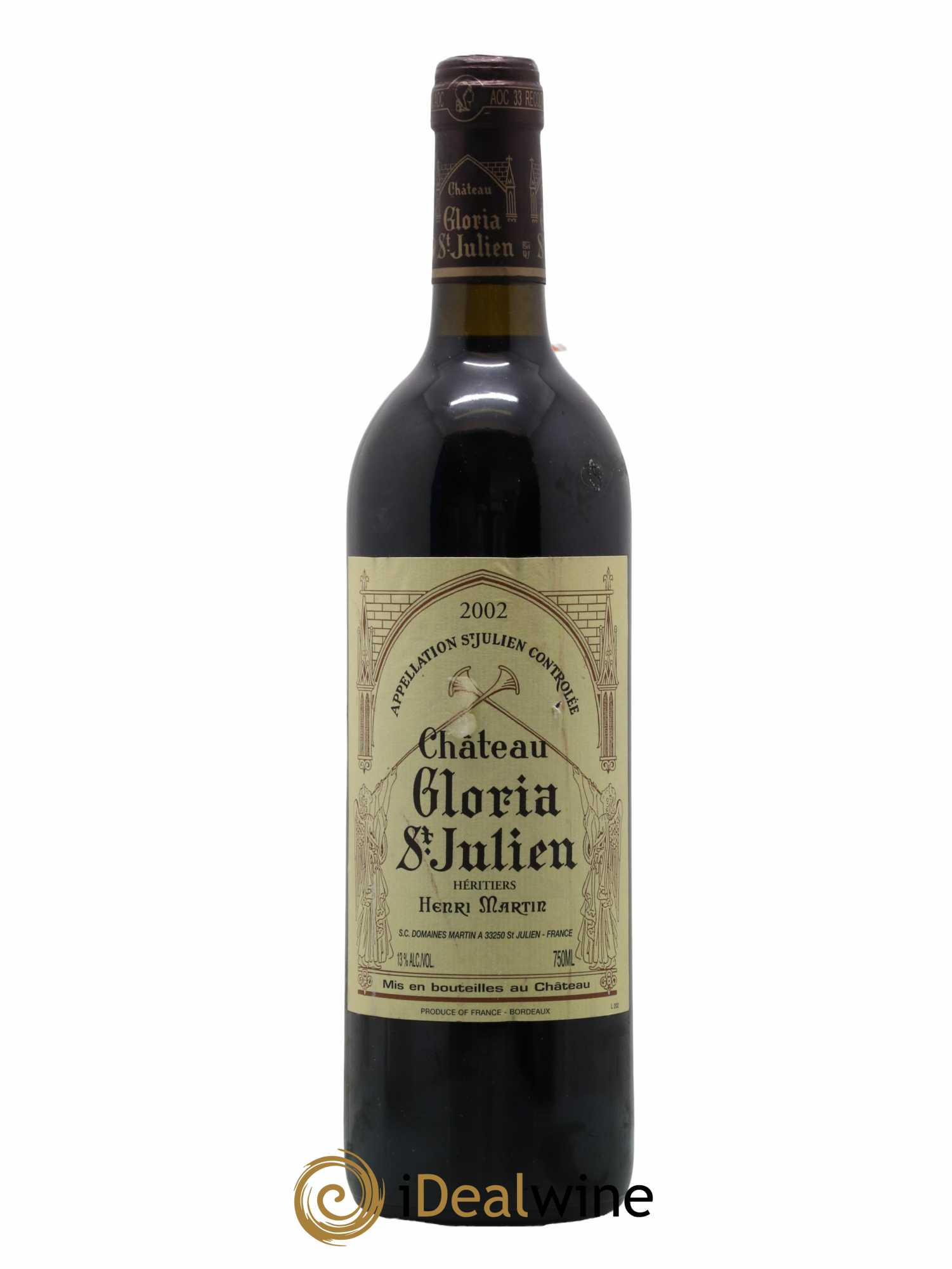 Château Gloria 2002 - Lot de 1 bouteille - 0