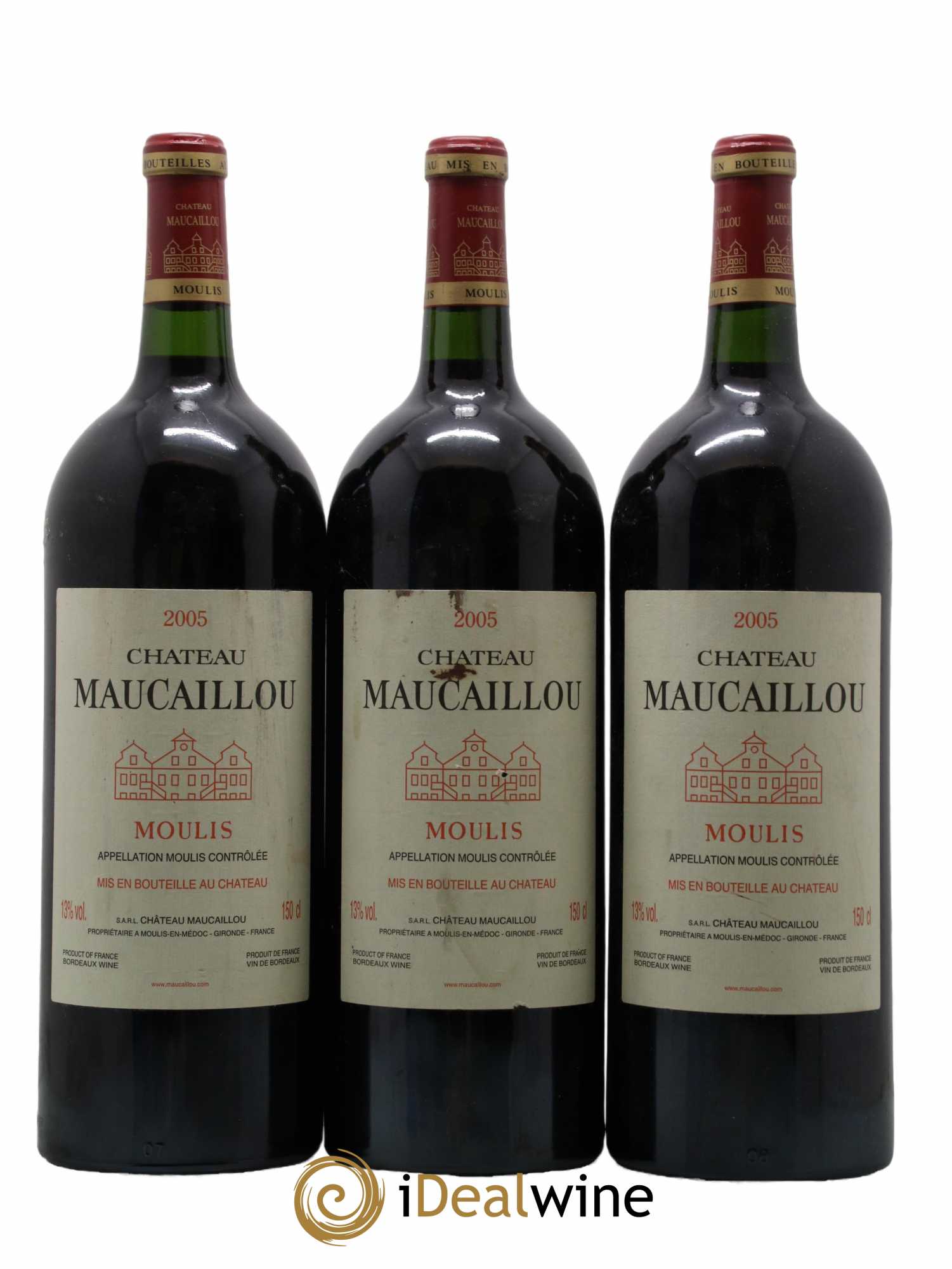 Château Maucaillou 2005 - Lot de 3 magnums - 0