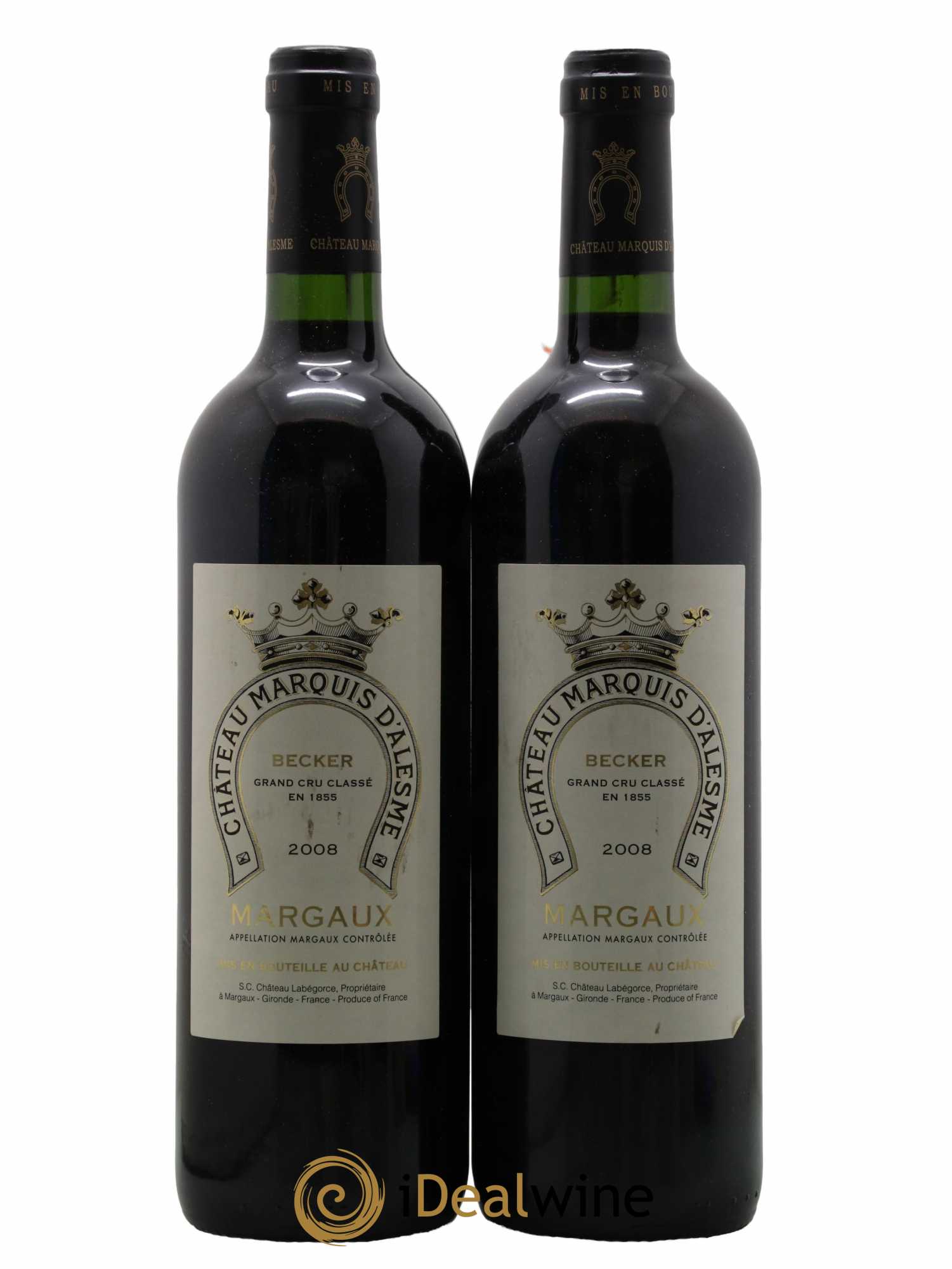 Château Marquis d'Alesme 2008 - Lot de 2 bouteilles - 0