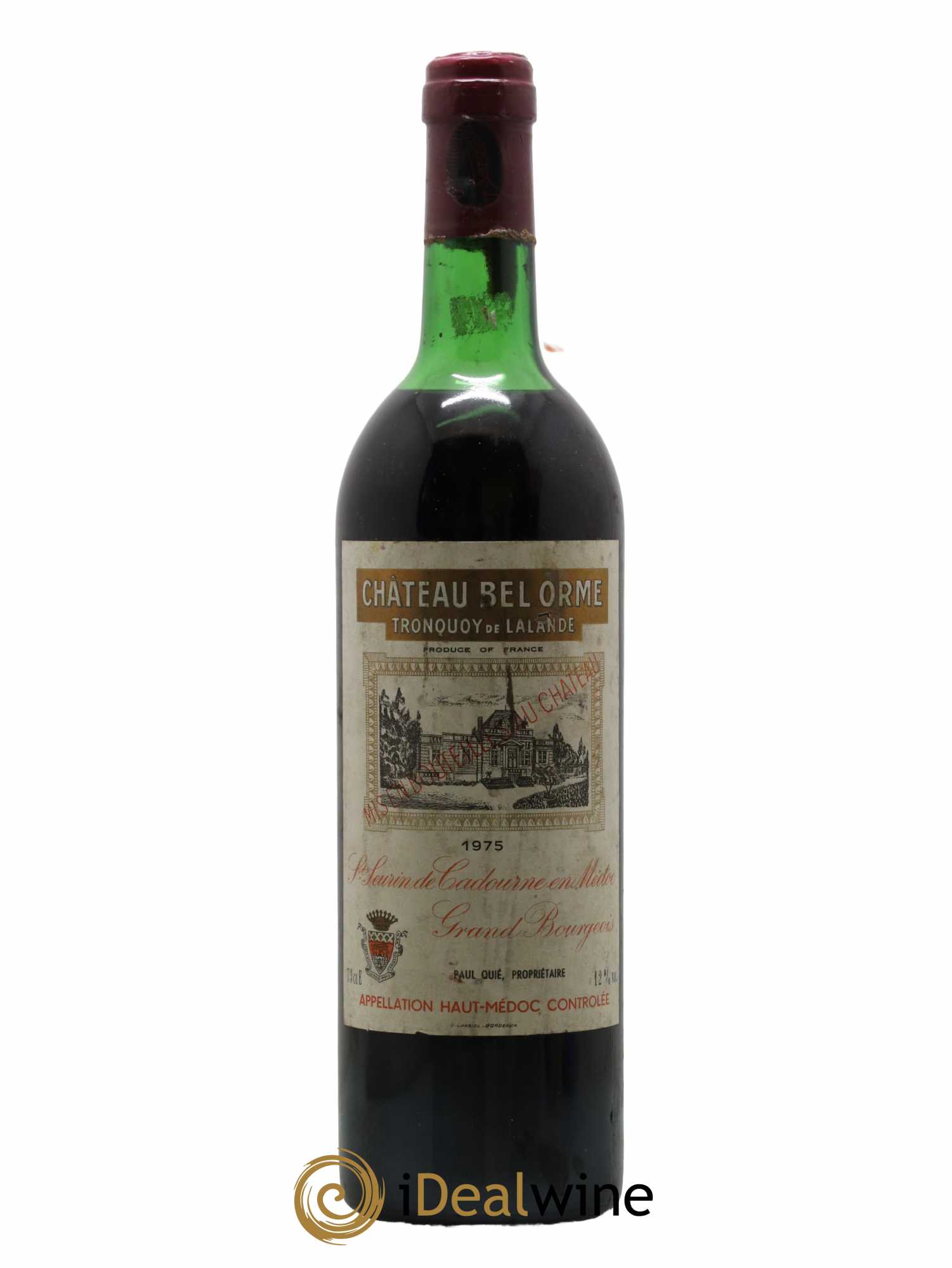 Château Bel Orme Tronquoy de Lalande Cru Bourgeois 1975 - Lot de 1 bouteille - 0