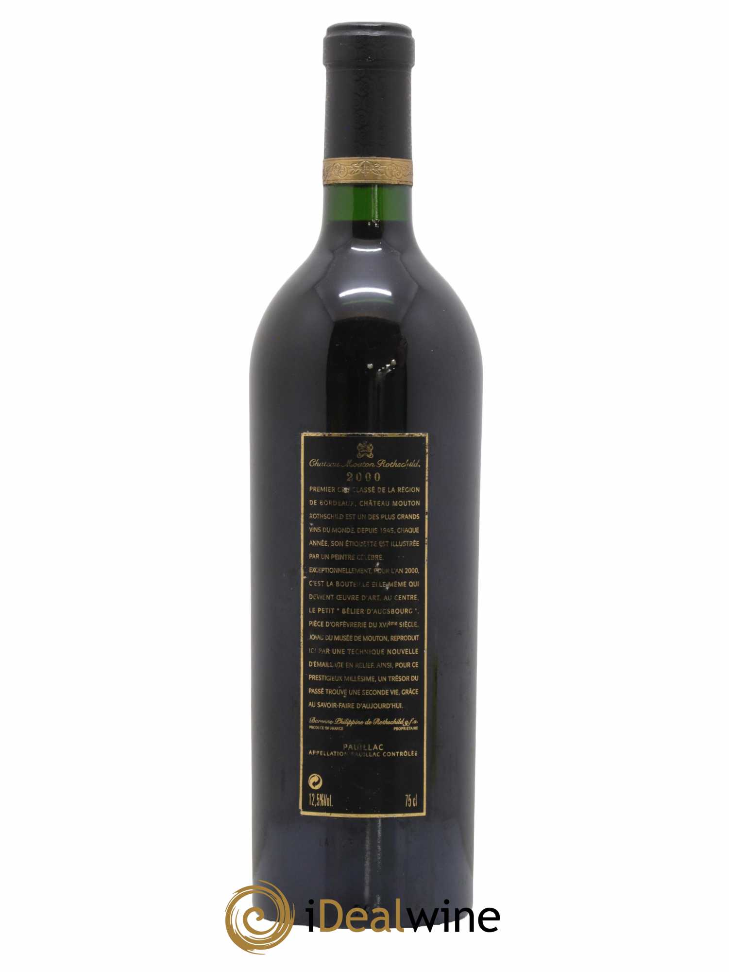 Château Mouton Rothschild 1er Grand Cru Classé 2000 - Lot de 1 bouteille - 1
