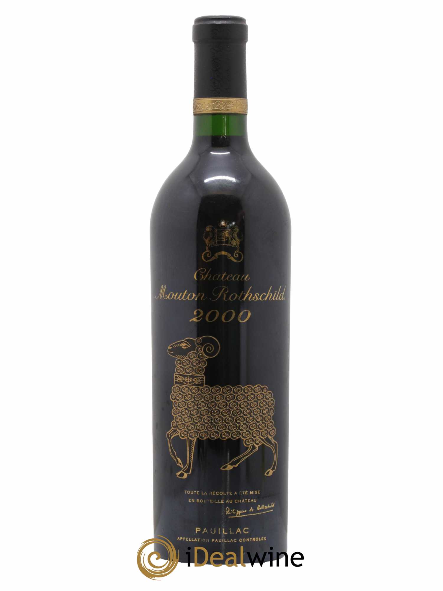 Château Mouton Rothschild 1er Grand Cru Classé 2000 - Lot de 1 bouteille - 0