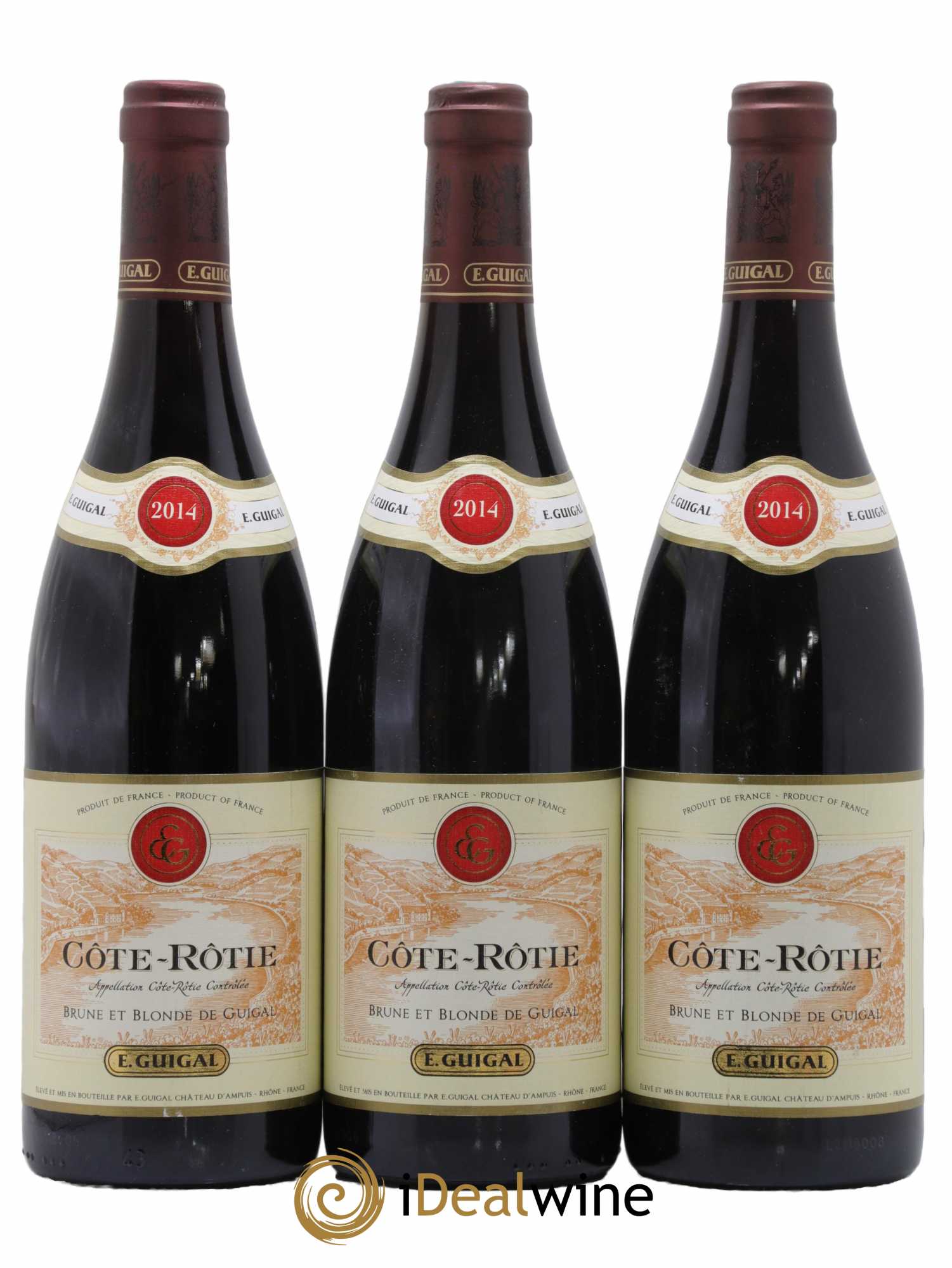 Côte-Rôtie Côtes Brune et Blonde Guigal 2014 - Lot de 3 bouteilles - 0