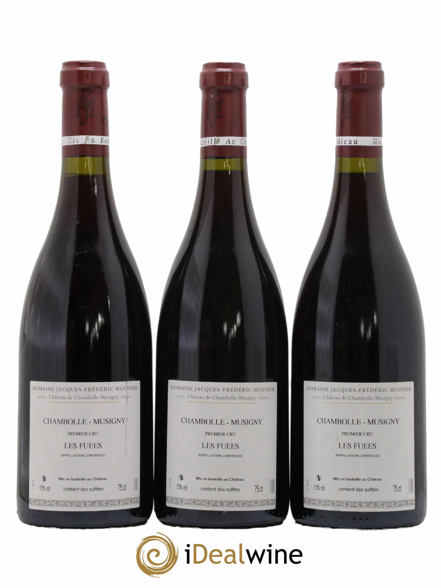 Chambolle-Musigny 1er Cru Les Fuées Jacques-Frédéric Mugnier 2010 - Lot de 3 bouteilles - 1