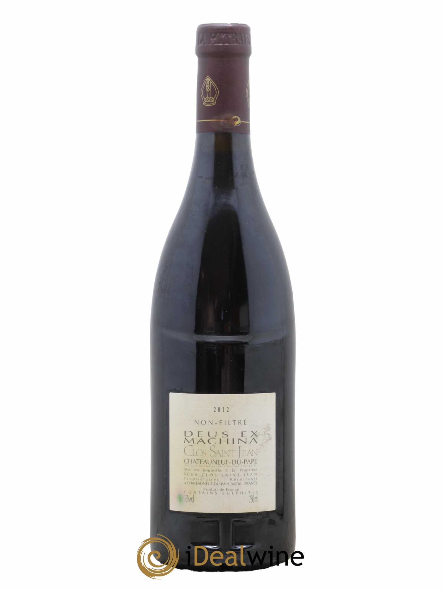 Châteauneuf-du-Pape Clos Saint-Jean Deus Ex Machina Pascal et Vincent Maurel 2012 - Lot de 1 bouteille - 1