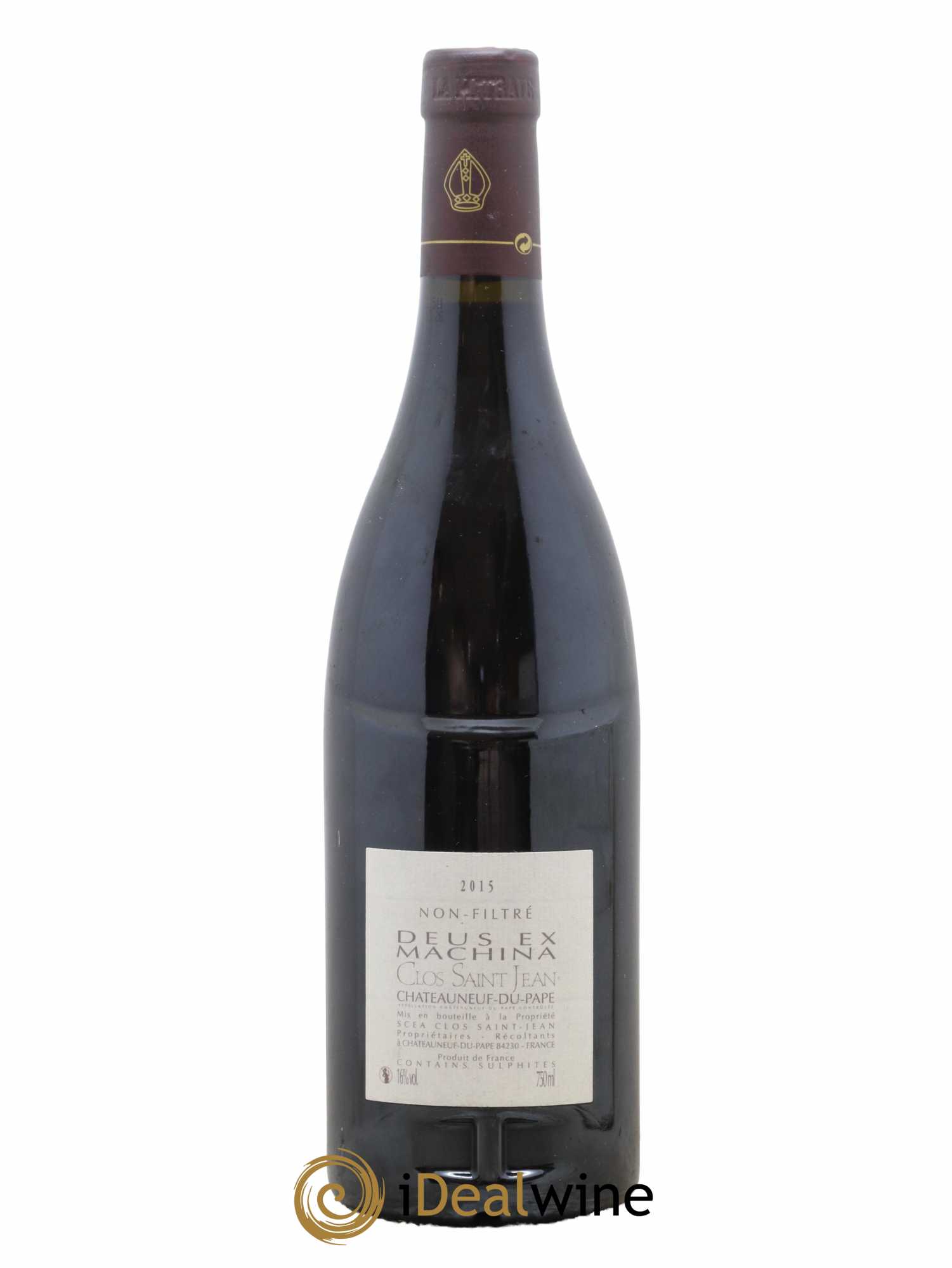 Châteauneuf-du-Pape Clos Saint-Jean Deus Ex Machina Pascal et Vincent Maurel 2015 - Lot de 1 bouteille - 1