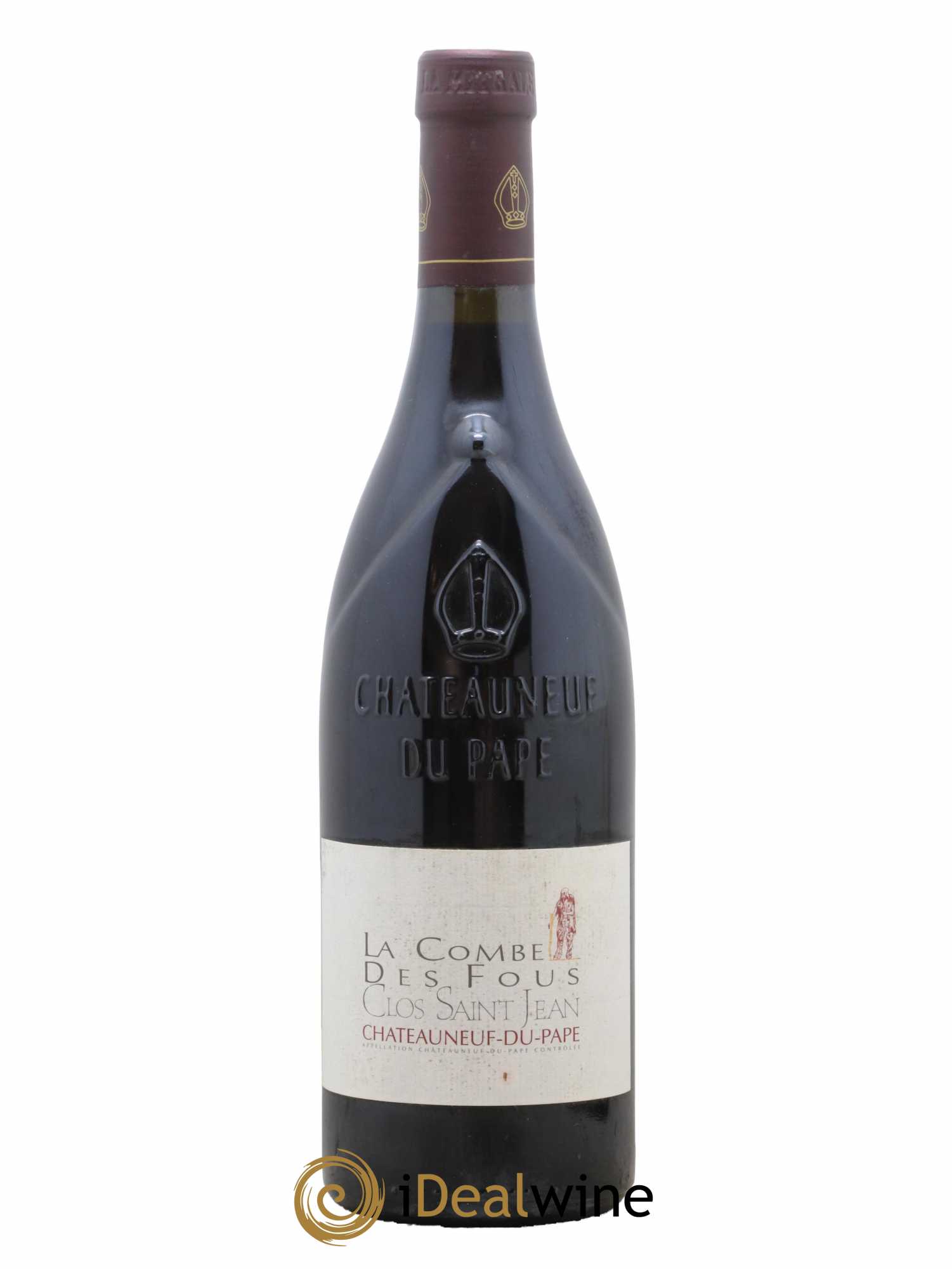 Châteauneuf-du-Pape Clos Saint-Jean La Combe des Fous Pascal et Vincent Maurel 2012 - Lot de 1 bouteille - 0